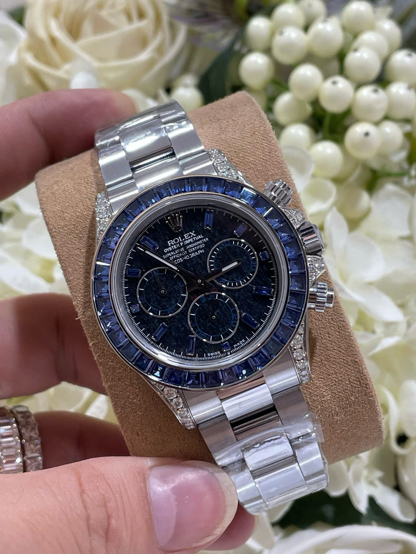 Rolex Daytona 126599TSA Imitation Watches 18K White Gold Wrapped   Synthentic Sapphire 40mm