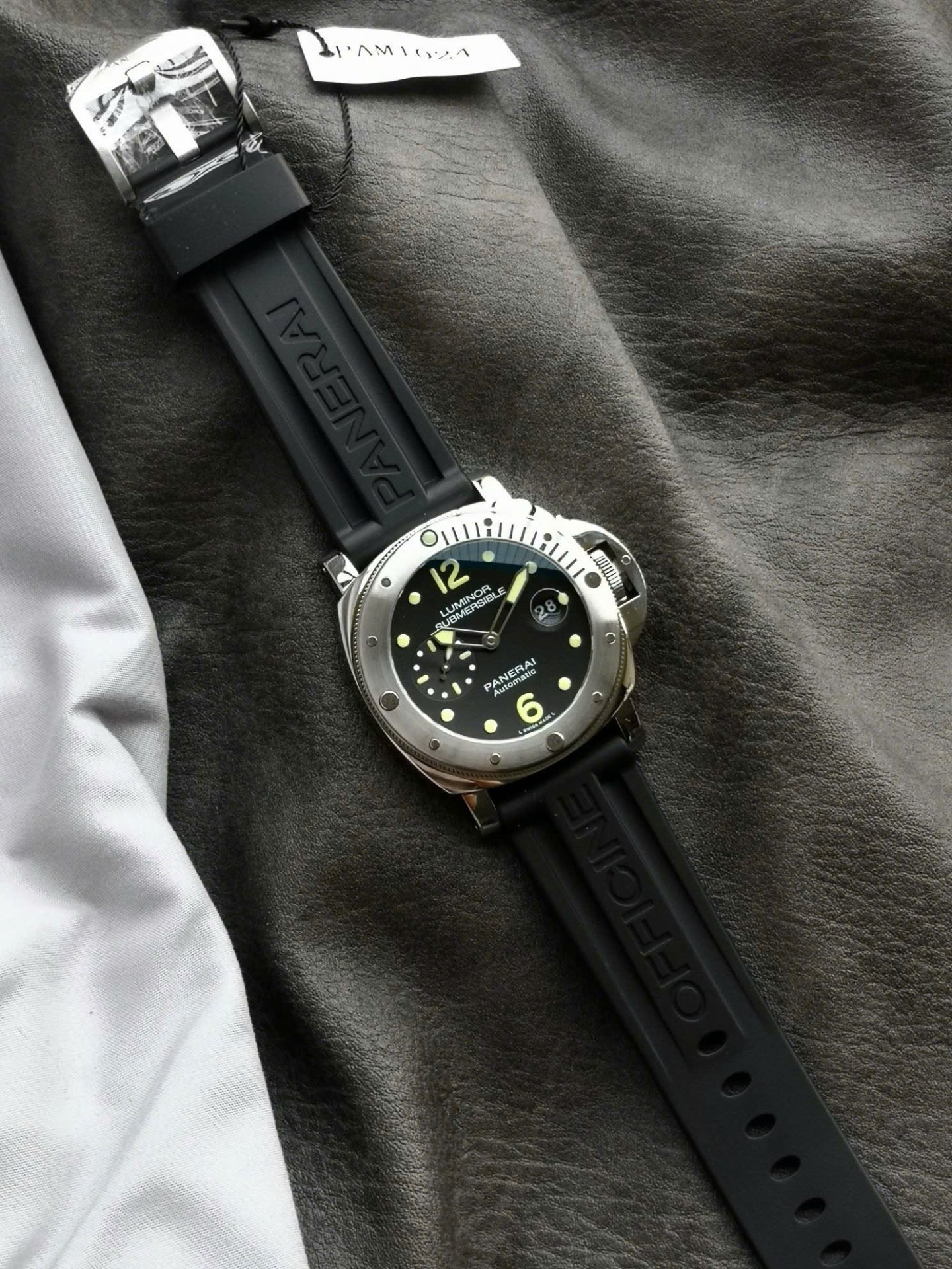 Panerai Replica Watch Luminor Submersible Automatic PAM00024 Black Rubber Strap VSF 44mm