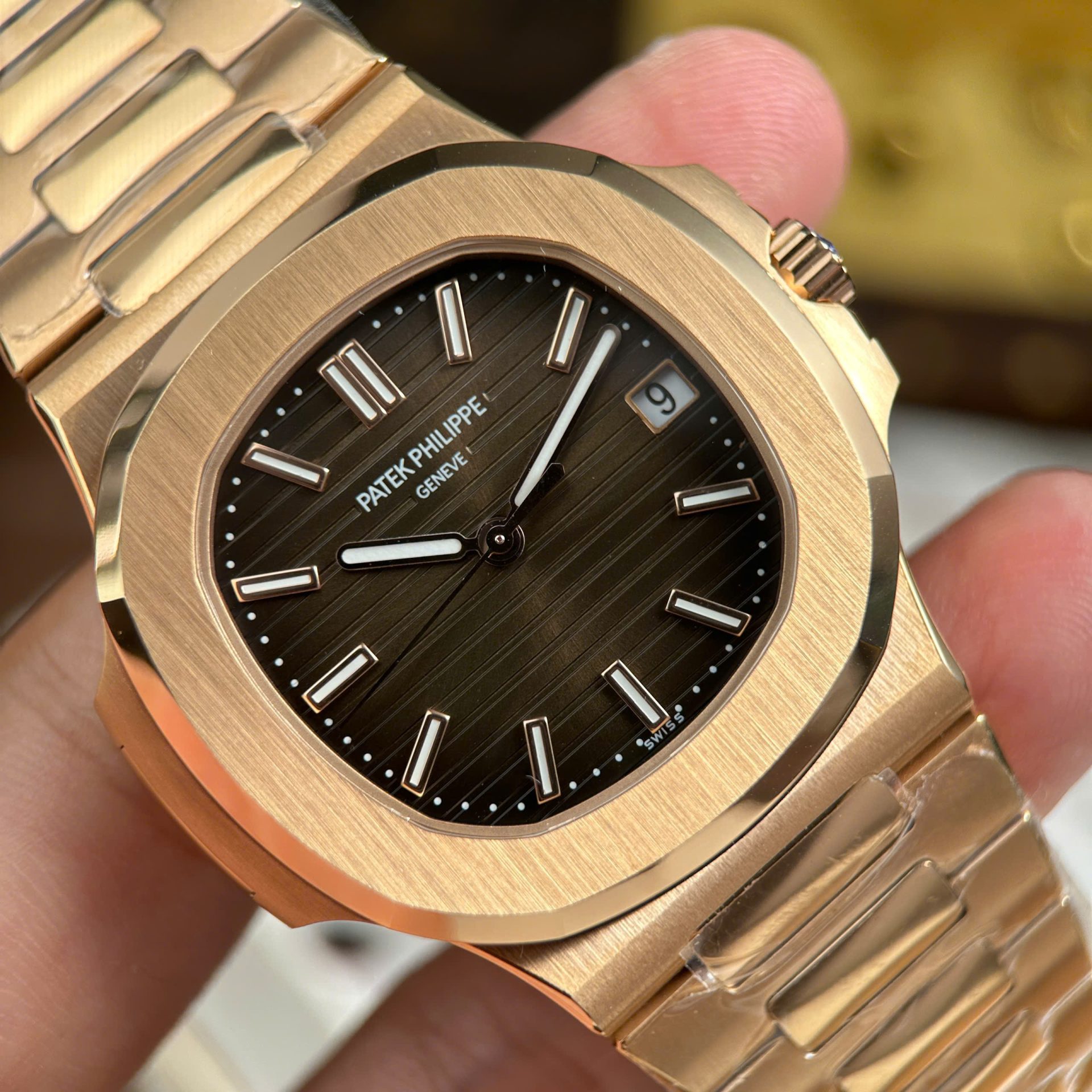 Patek Philippe Nautilus 5711 Brown Dial Copies Watches Automatic Movement BBF Factory 40mm