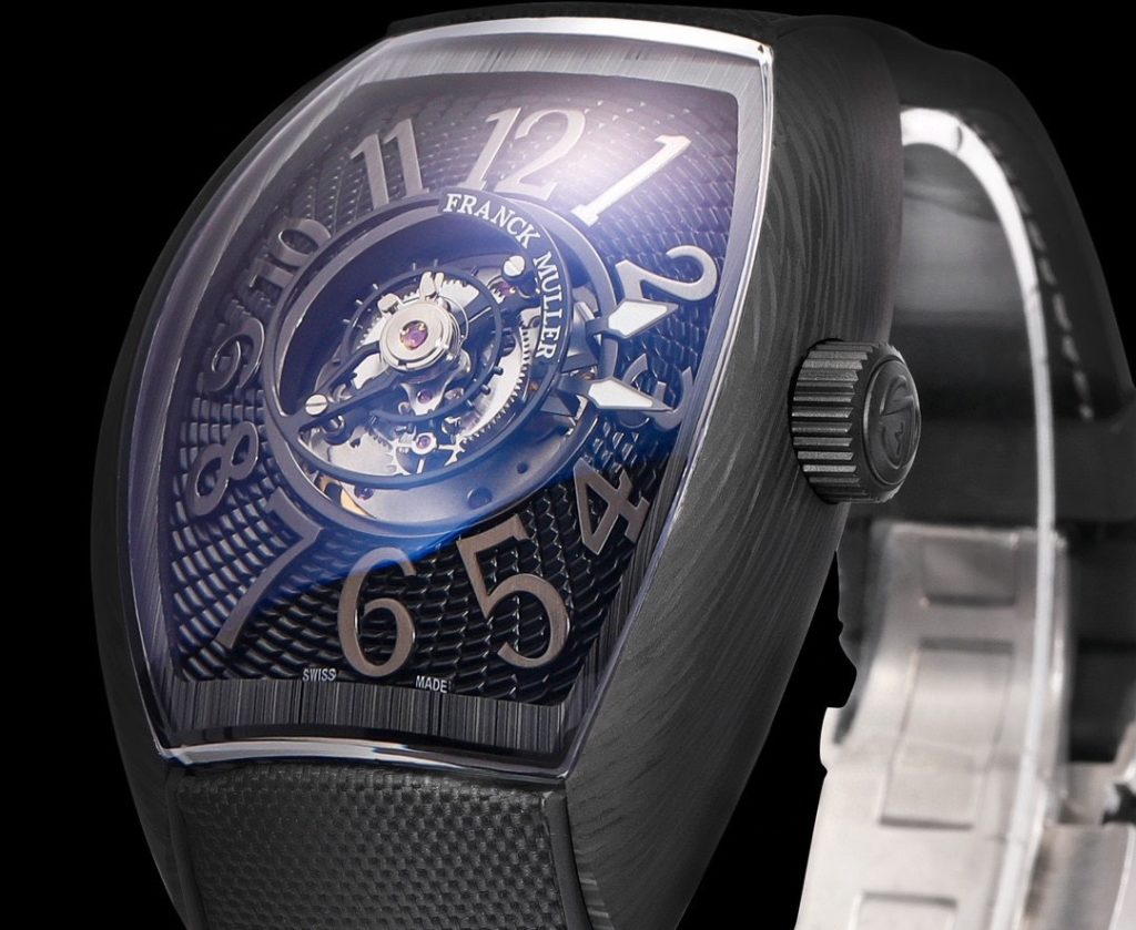 Franck Muller Grand Central Tourbillon Carbon Best Replica Watch 45mm
