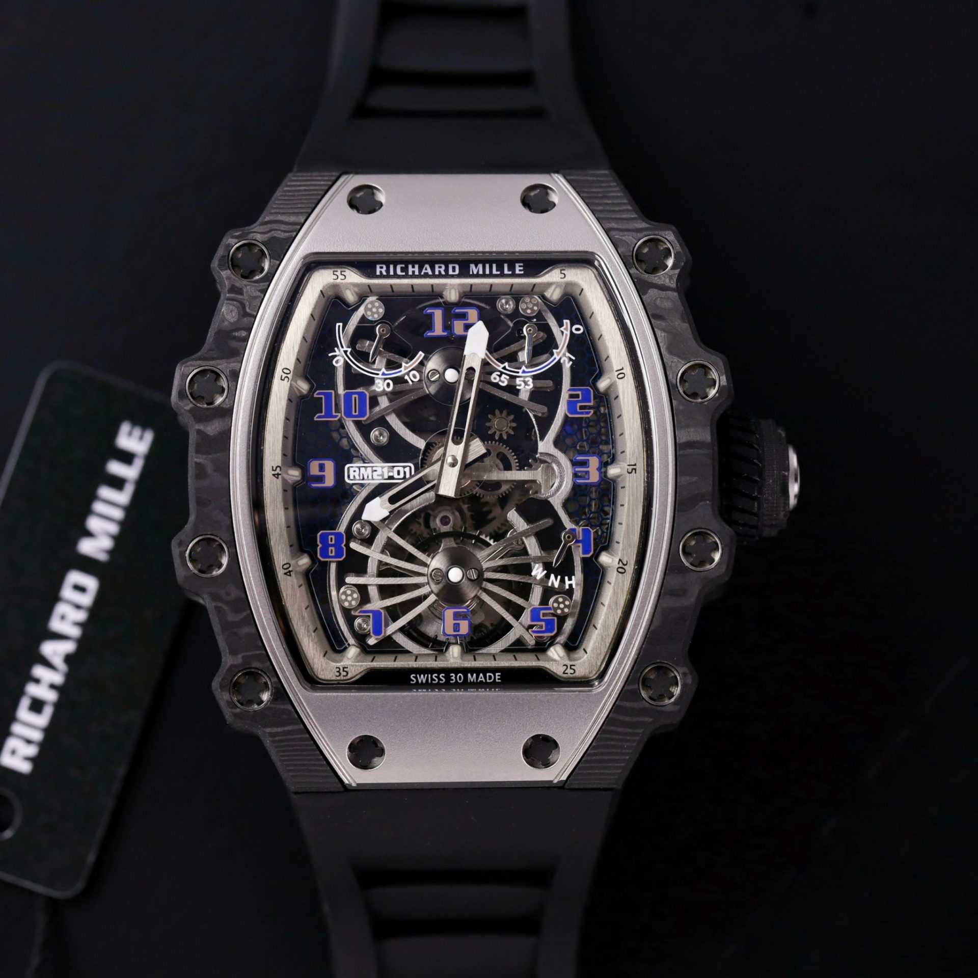 Richard Mille Rep 1:1 Watch RM21-01 Tourbillon Highest Quality 43.7x50mm