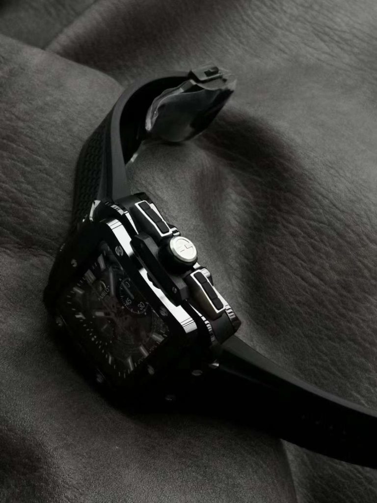 Hublot Replica 1:1 Watch Black Ceramic Square Bang Unico Chronograph 42mm