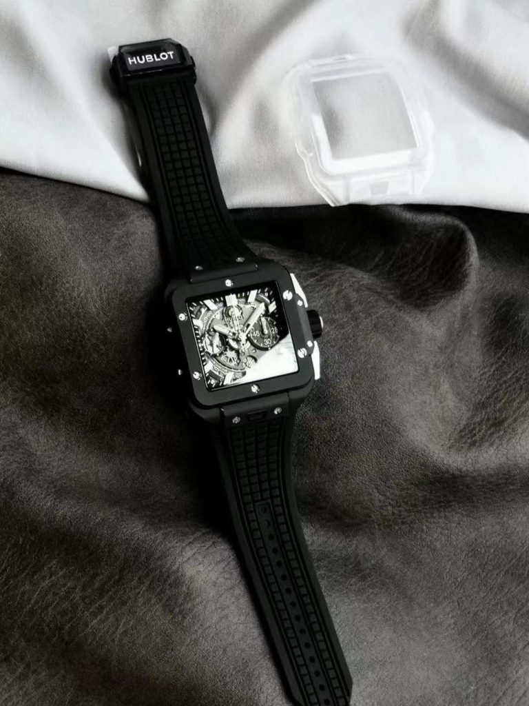 Hublot Replica 1:1 Watch Black Ceramic Square Bang Unico Chronograph 42mm