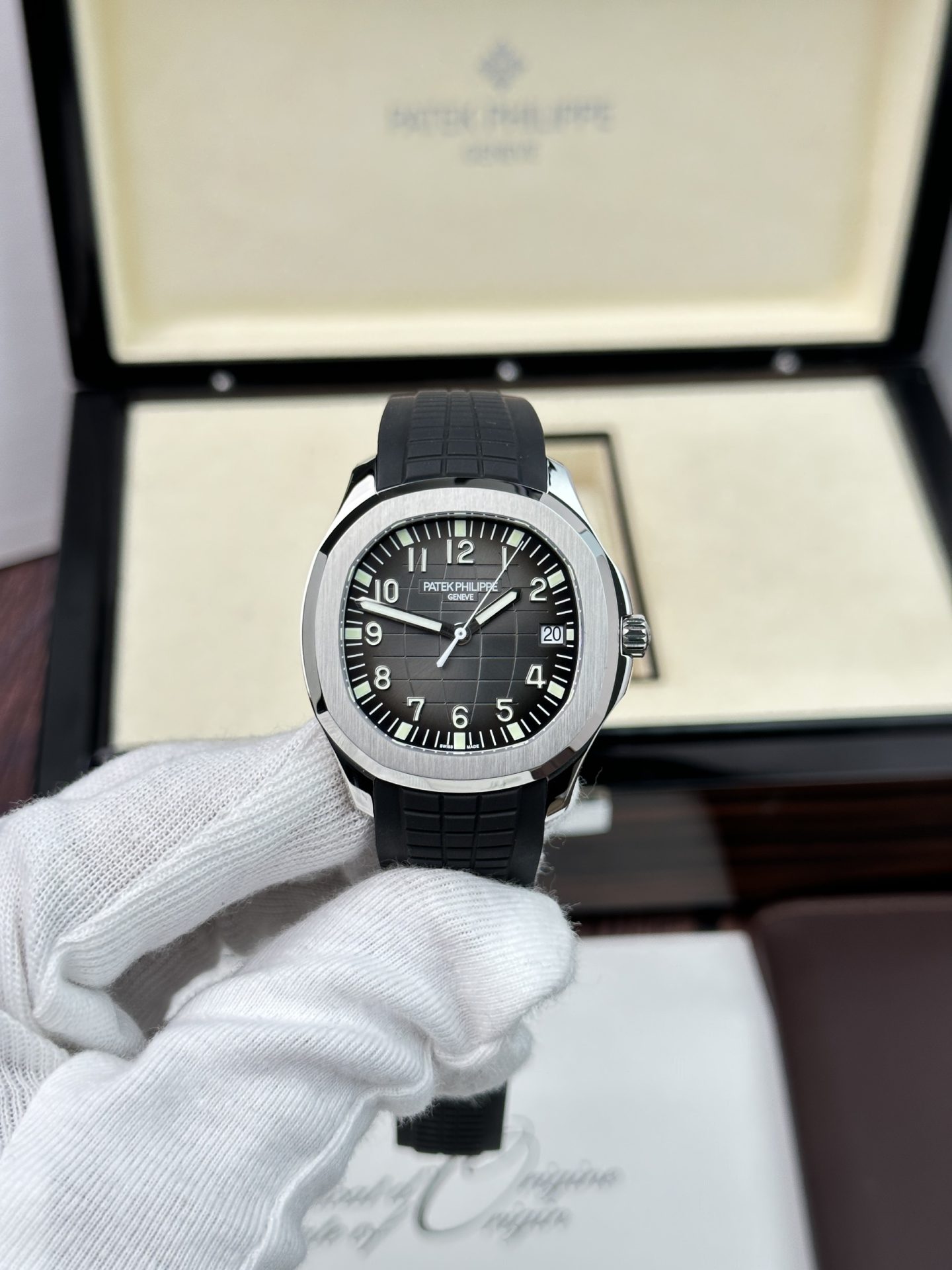 Patek Philippe Replica 1:1 Watch Aquanaut 5167A Black Dial Rubber Strap Factory 3K 40mm