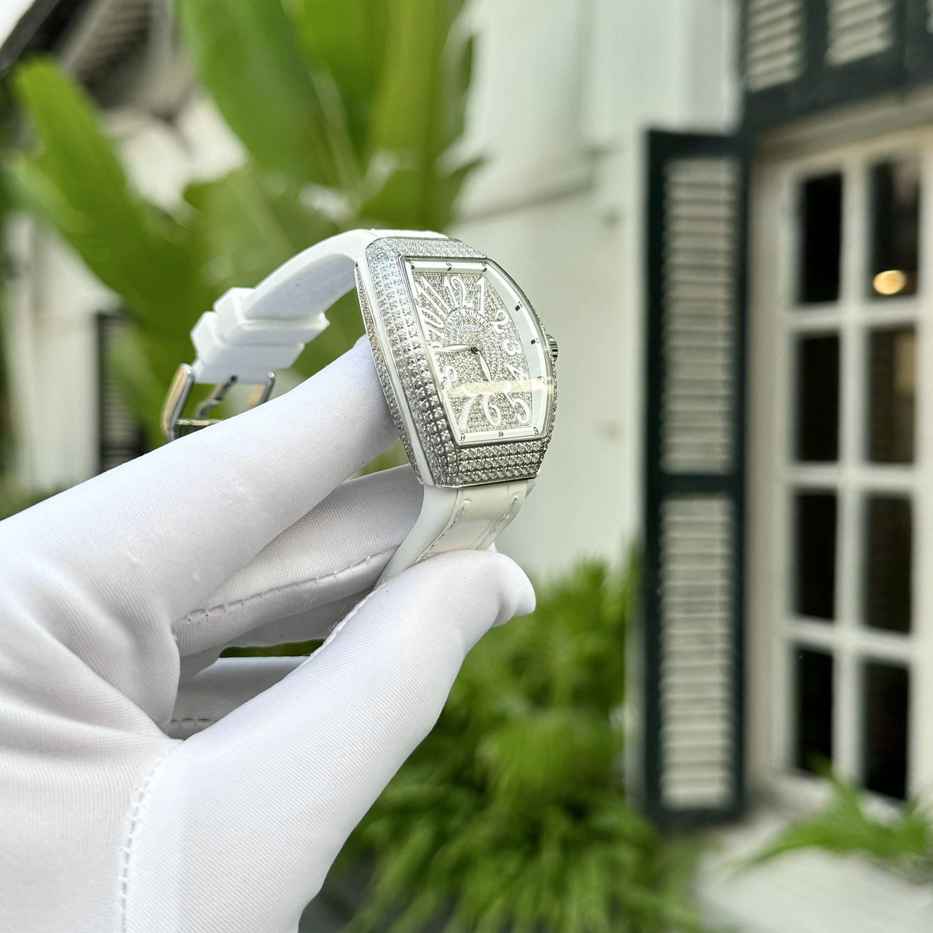 Franck Muller Replica 11 Watch V32 Women s White Dial With Diamond ABF Factory 32x40mm