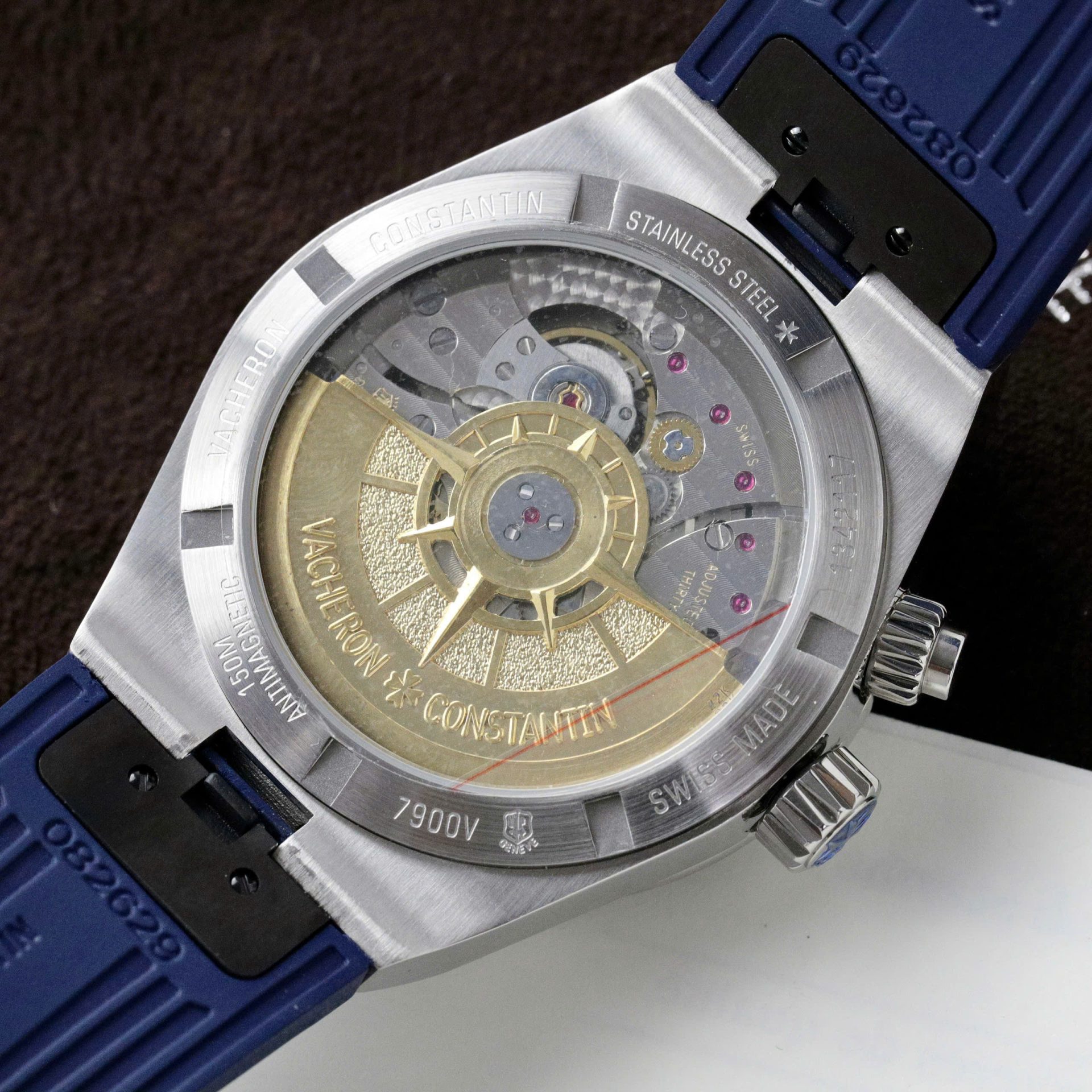 Vacheron Constantin Replica Watch Overseas Dual Time 7900V Blue PZ Factory 41mm