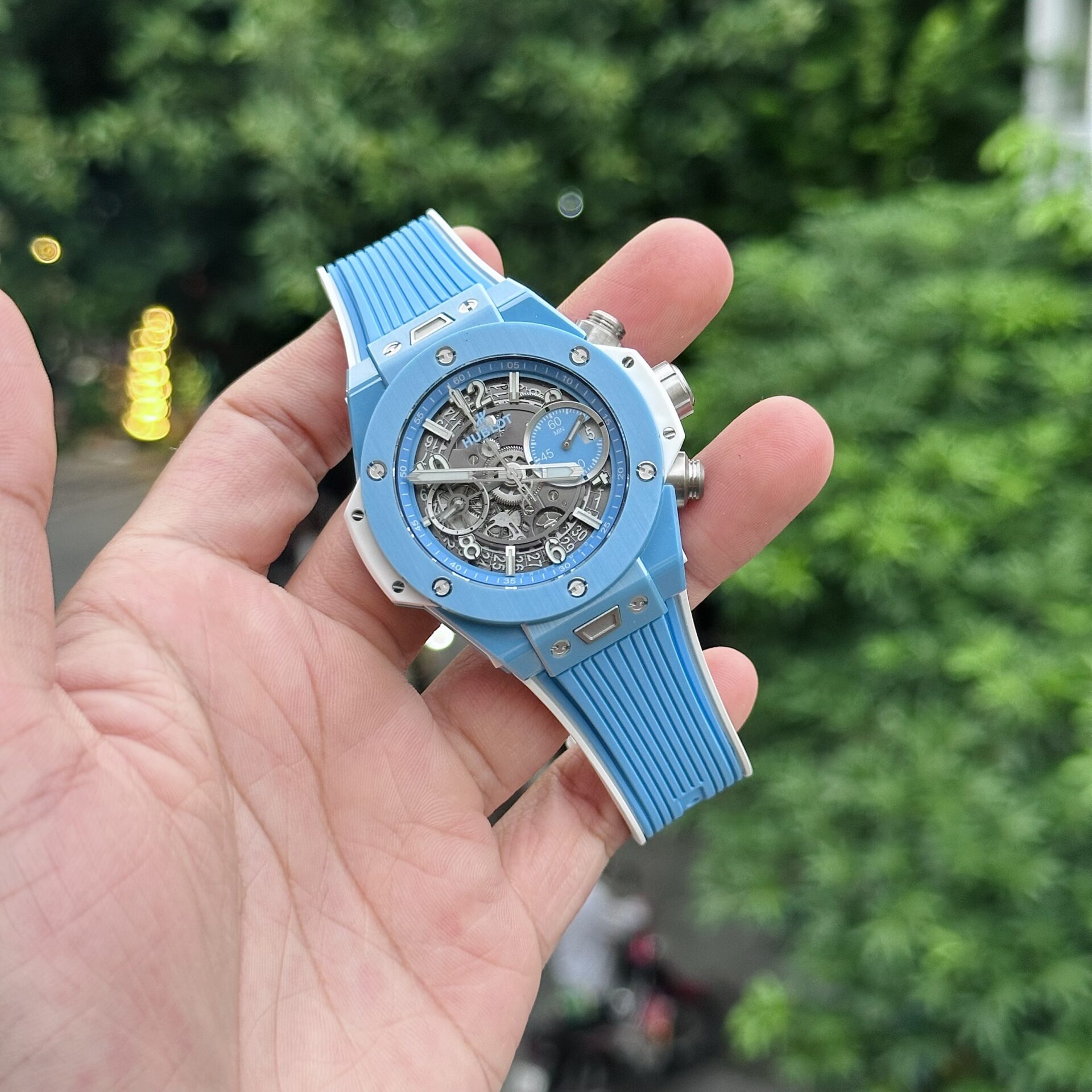 Hublot Replica 1:1 Watch Big Bang Unico Sky Blue 42mm