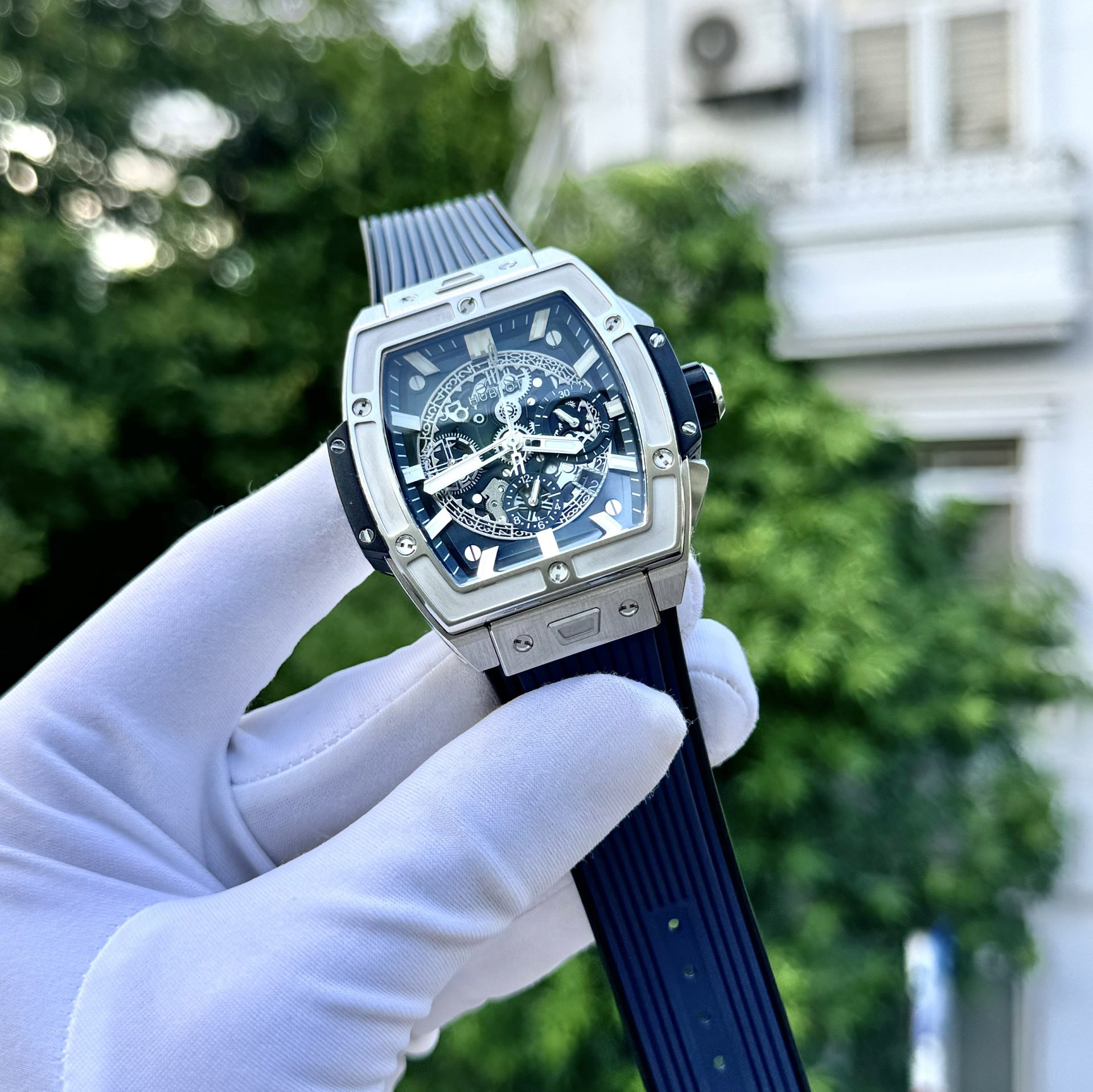 Hublot Replica 1:1 Watch Spirit Of Big Bang Blue Titanium Chronograph 42mm