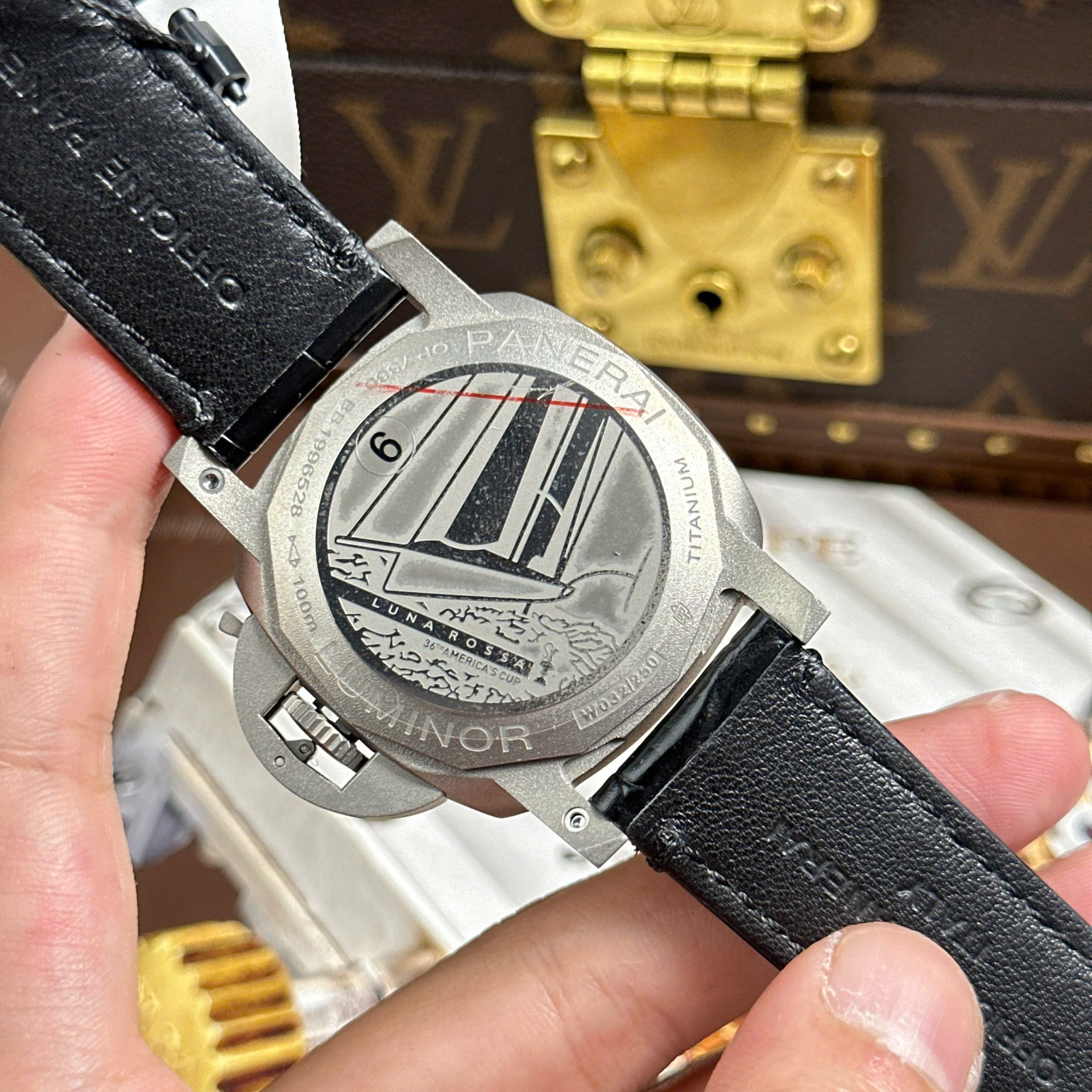 Panerai Luminor GMT PAM1096 Luxury Fake Wathes Automatic Movement Leather Strap VS Factory 42mm