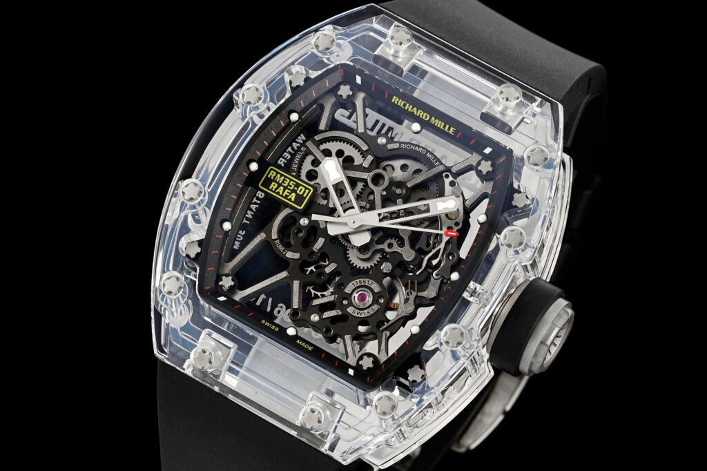 Richard Mille RM35-01 Rafael Nadal Sapphire Replica 11 Watch Factory BBR 44mm