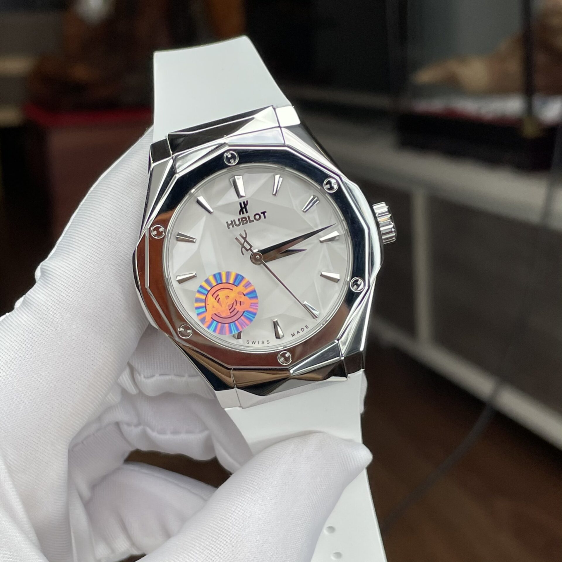 Hublot Replica 1:1 Watch Orlinski Titanium White Rubber Strap APS 40mm