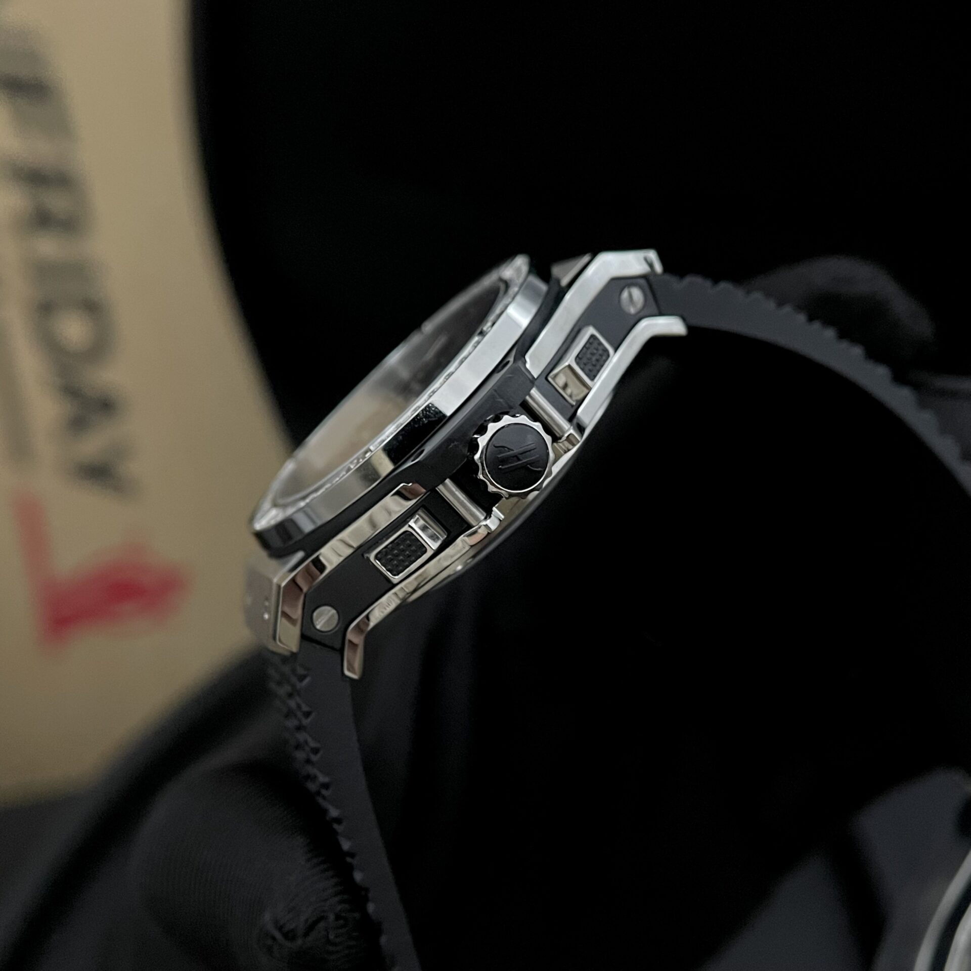 Hublot Big Bang Men s High Quality Replica Diamond Watch Rubber Strap 44mm