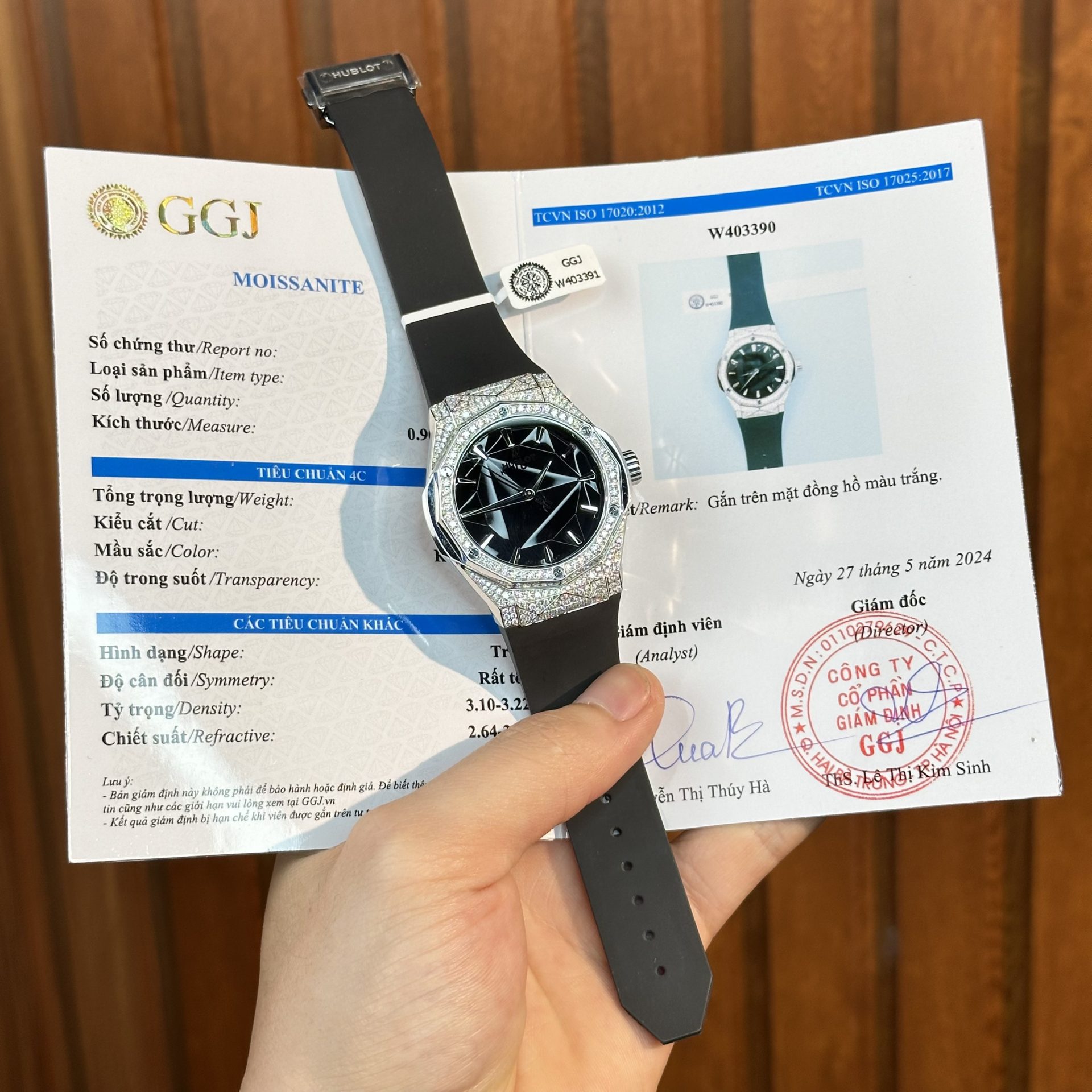 Hublot Replica 1:1 Watch Orlinski Titanium Full Diamond Moissanite Hong Kong 40mm