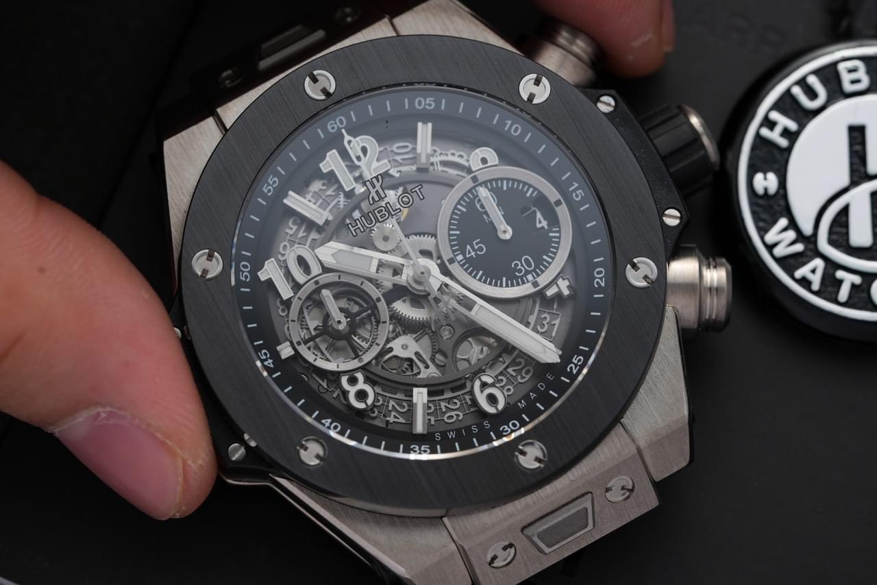 Hublot Replica 11 Watch Big Bang Unico Black Bezel Factory BBF 44mm