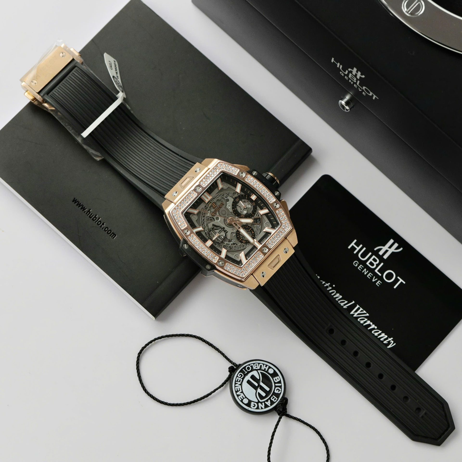 Hublot Spirit Of Big Bang King Gold Custom Moissanite Diamonds Hong Kong 42mm