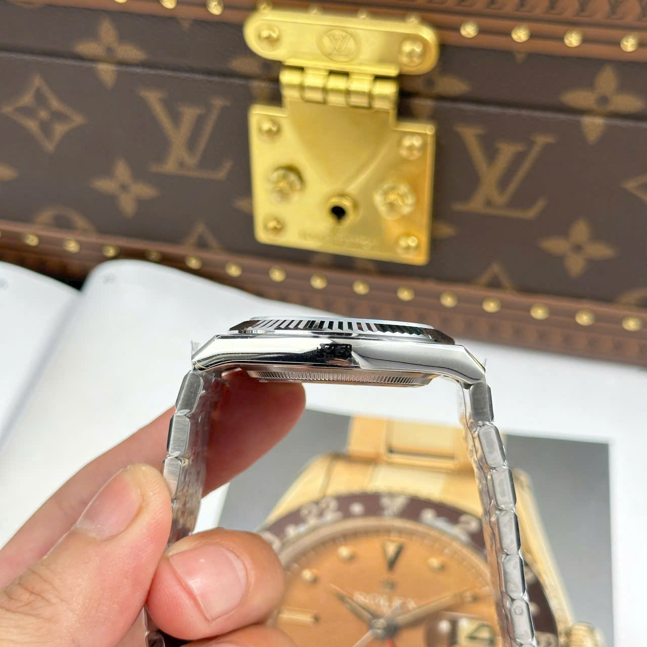 Rolex Land-Dweller 127336 Ice Blue   Honeycomb Motif Dial Best Fake Watches 40mm