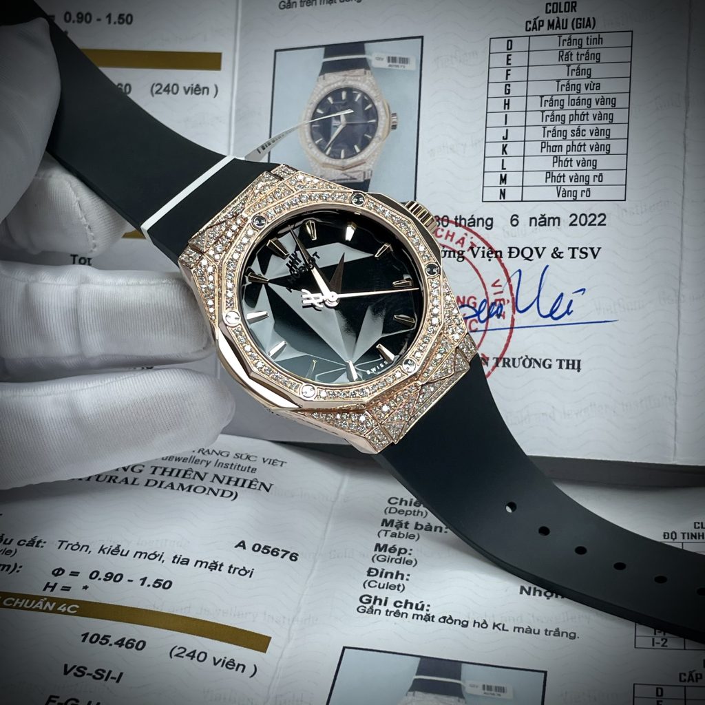 Hublot Replica 11 Watch Orlinski King Gold With Natural Diamonds 40mm