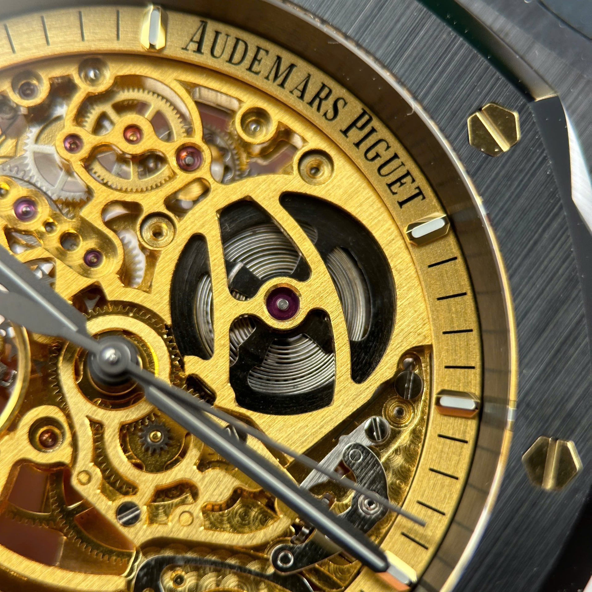Audemars Piguet Royal Oak 15416 Black Ceramic Best Replica Watches Dial Skeleton THB Factory 41mm