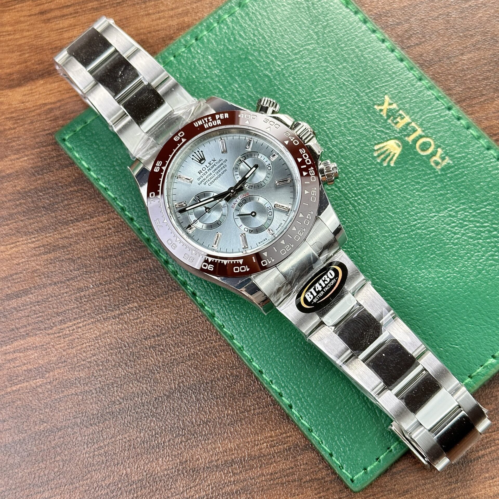 Rolex Daytona 126506 Ice Blue Metal Strap Replica Watch BT Factory 40mm