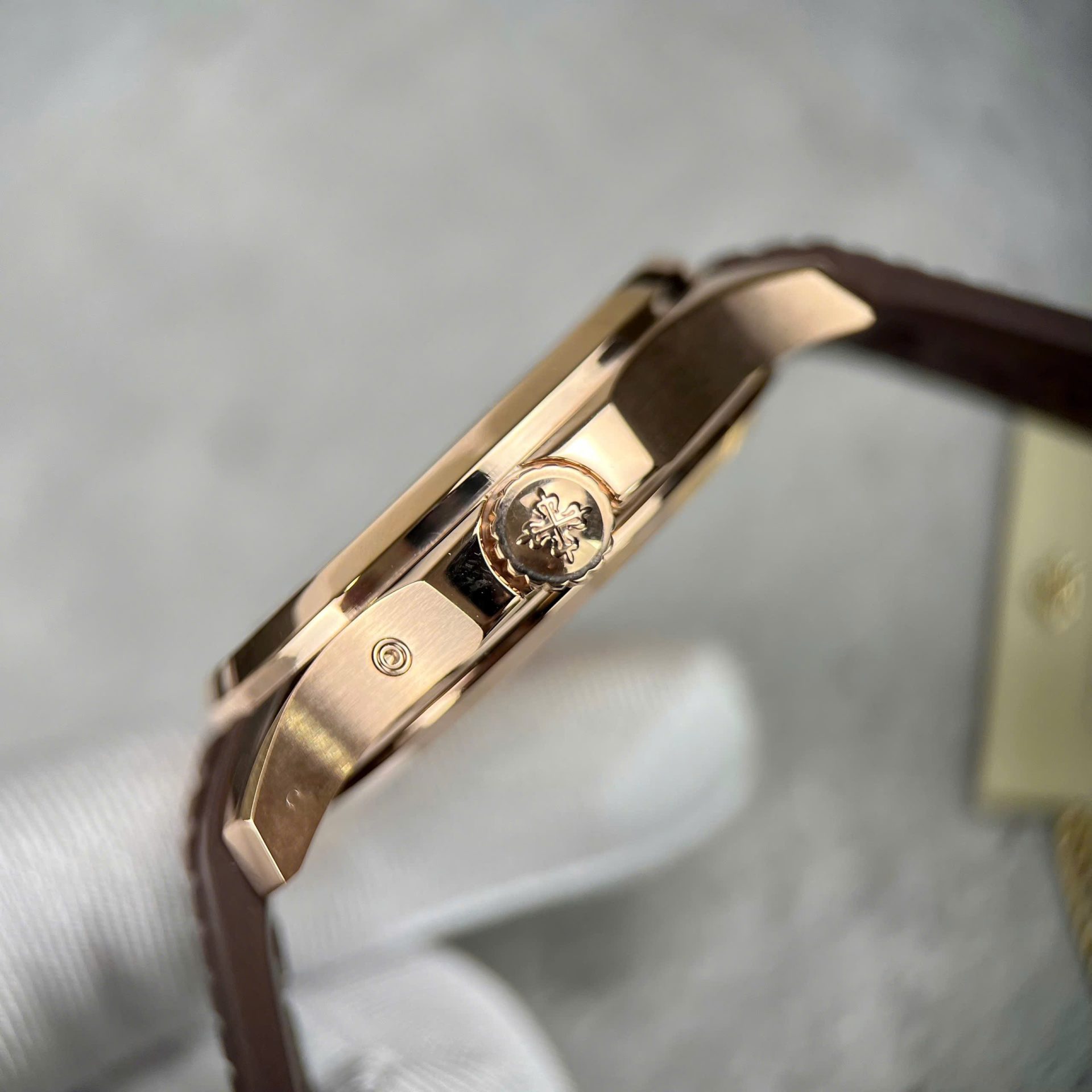 Patek Philippe Aquanaut 5164 Brown Dial Custom 18K Gold Wrapped 40.8mm