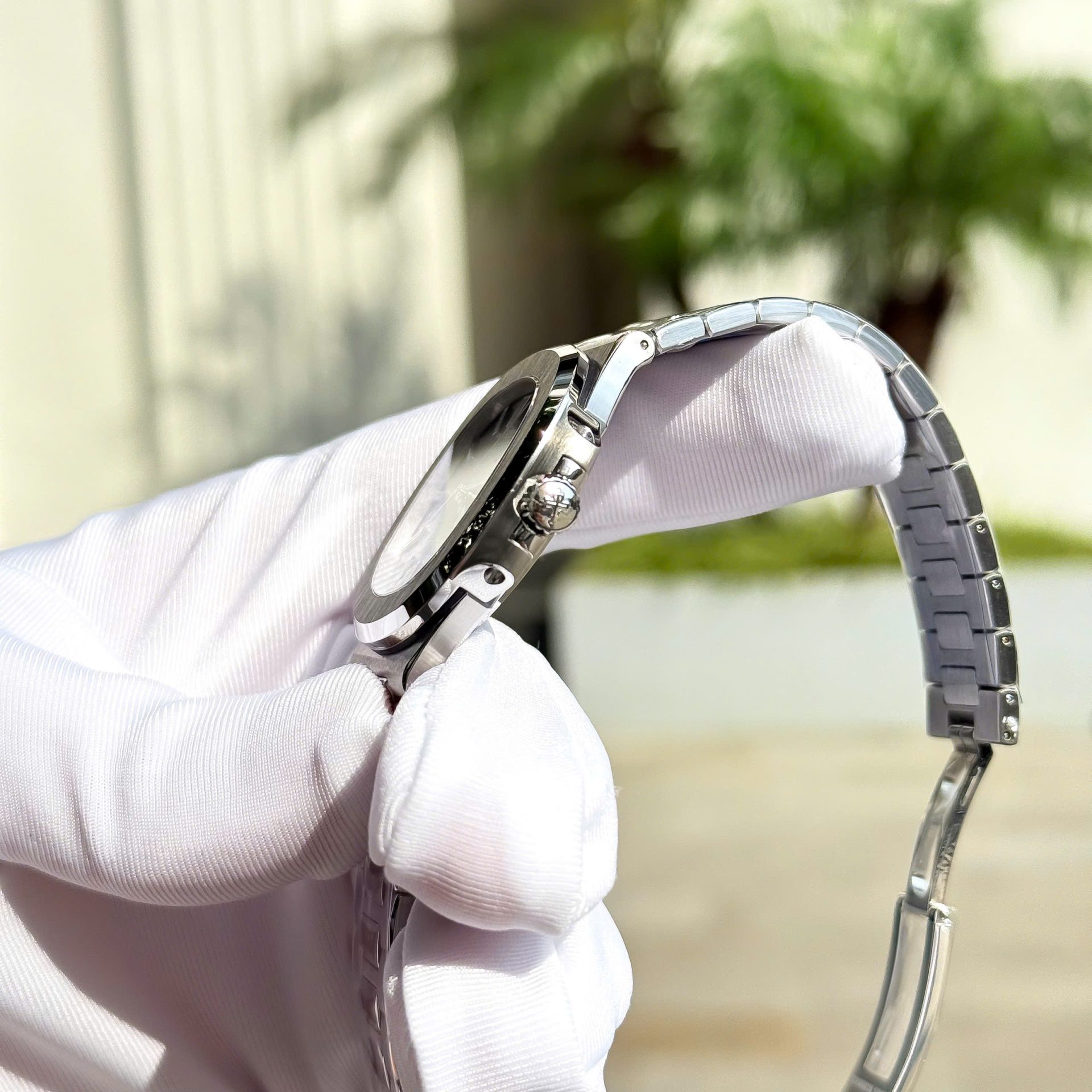 Patek Philippe Nautilus 5711 Clone Watches Green Dial Metal Wire Custom BBF Factory 40mm