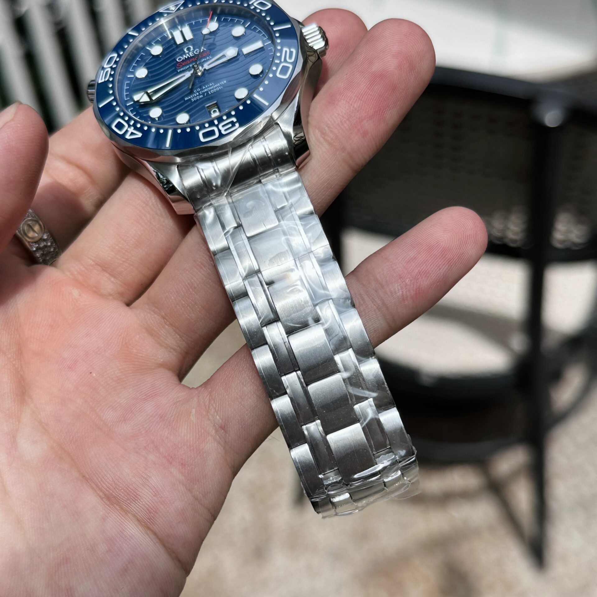Omega Replica 1:1 Watch Seamaster Blue Dial Full Set VS Factory 42mm