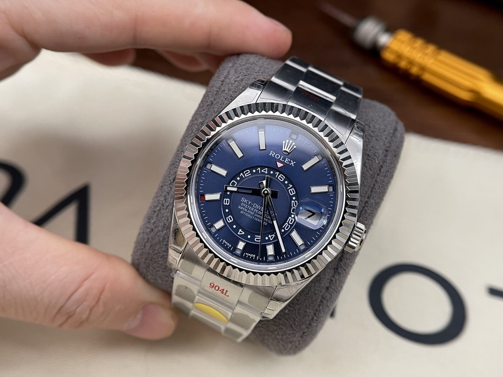 Rolex Replica 11 Watch Sky-Dweller 326934 Noob Factory Blue Dial Metal Strap 42mm