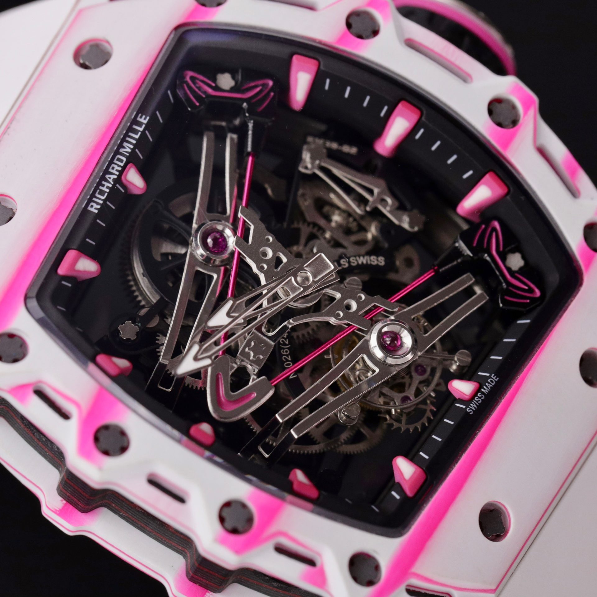 Richard Mille Replica 1:1 Watch RM38-02 Tourbillon Black Dial 43.7mm