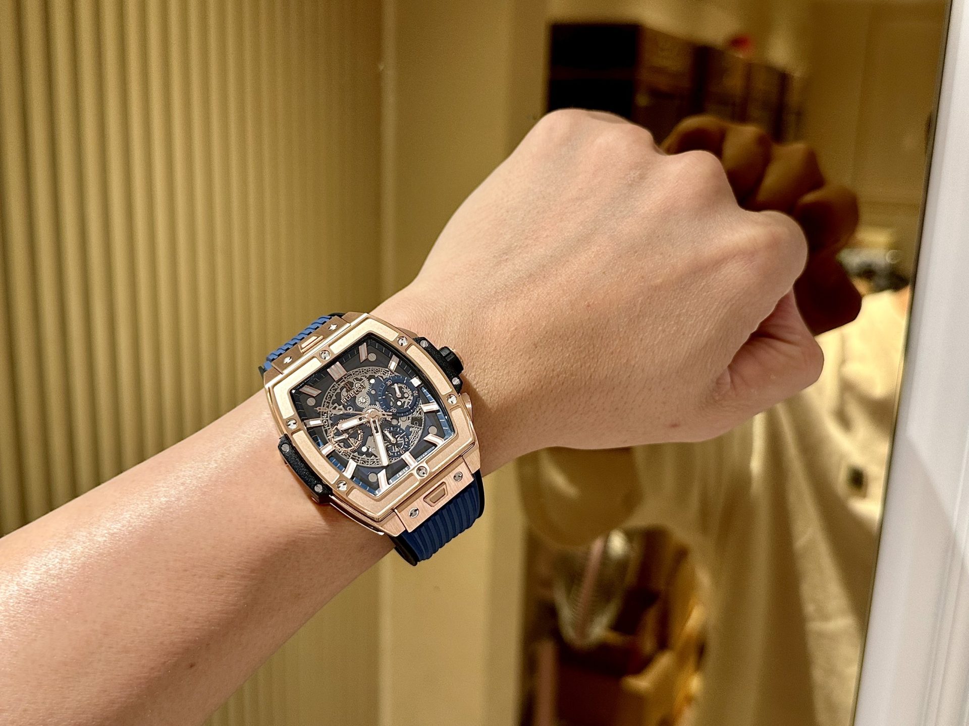 Hublot Replica 1:1 Watch Spirit Of Big Bang Blue Chronograph King Gold 42mm