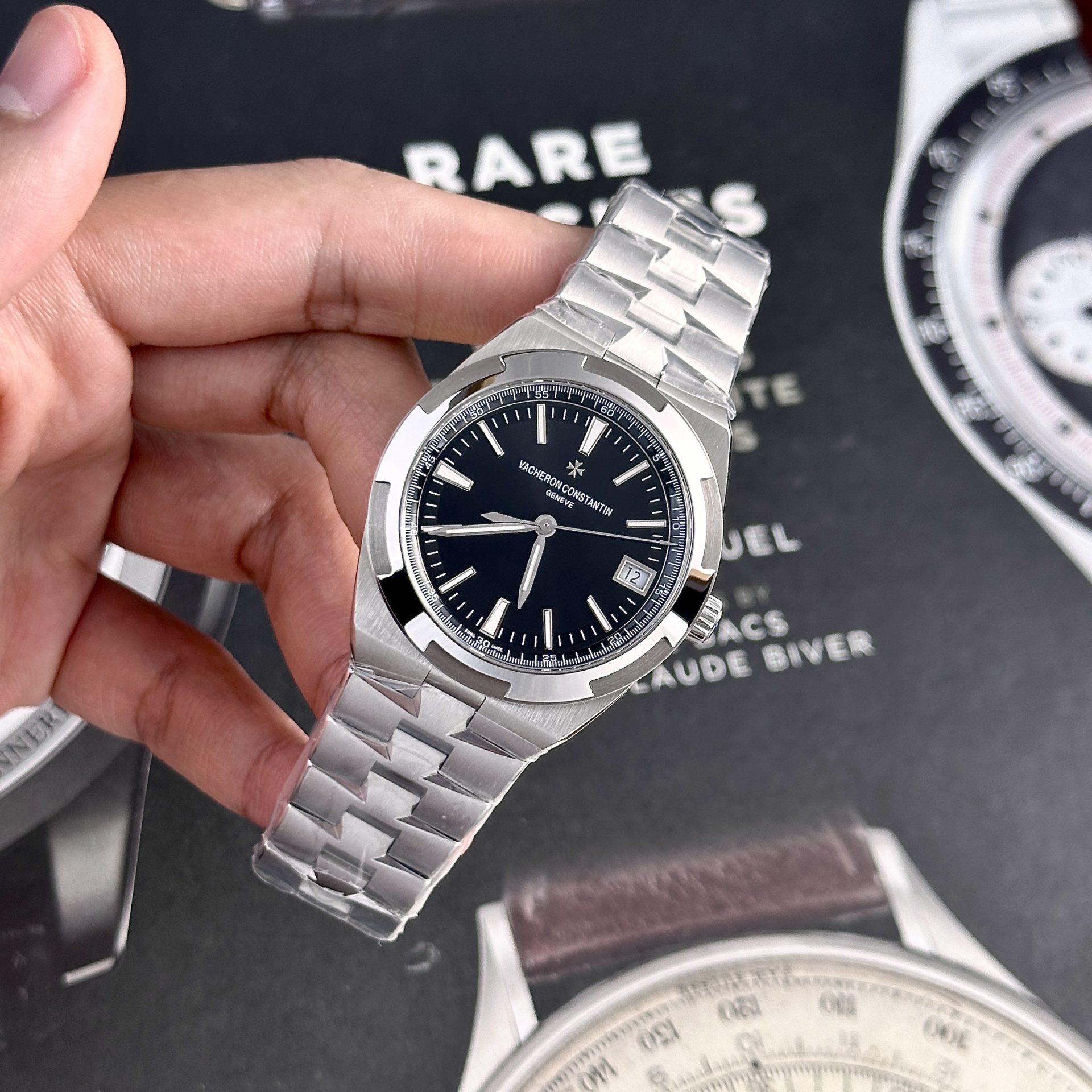 Vacheron Constantin Replica 11 Watch Overseas 4500V Black Dial Factory PPF 41mm