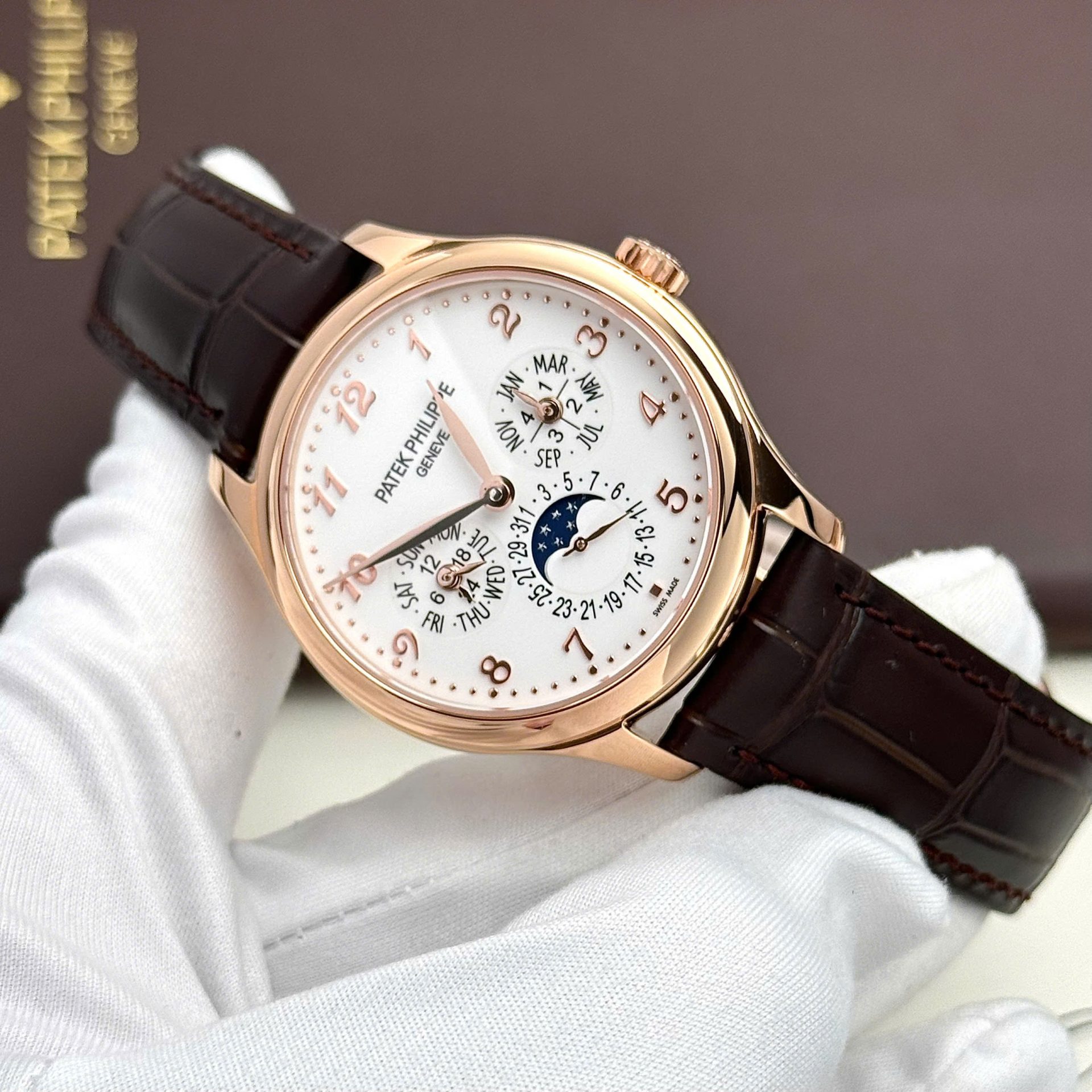 Patek Philippe Grand Complicaitons 5327R Super Clone Watches Brown Leather Strap 40mm