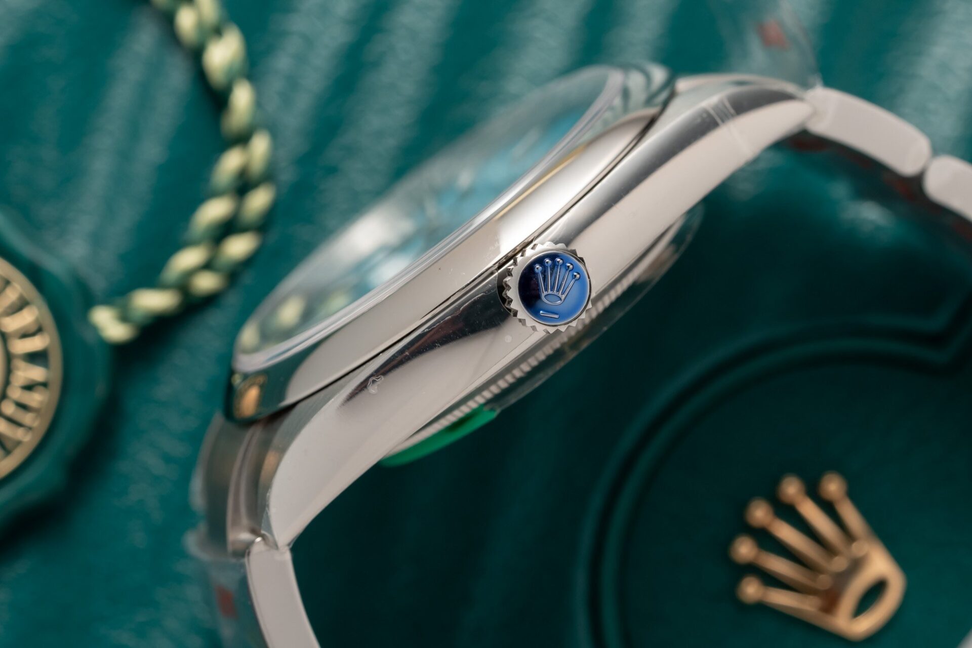 Rolex Replica 11 Watch Oyster Perpetual Ice Blue Dial King Factory 41mm