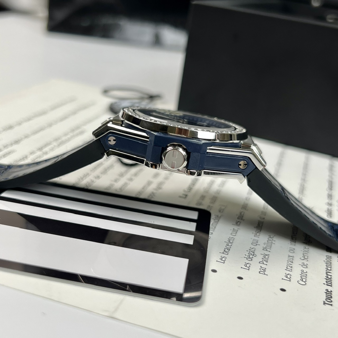 Hublot Replica 1:1 Watch Big Bang One Click Blue Dial With Diamond benzene 38mm
