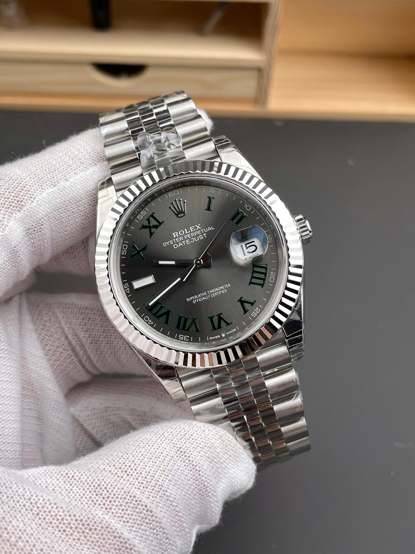 Rolex DateJust 126334 High End Watch Replicas Wimbledon Dial VS Factory Men s 41mm