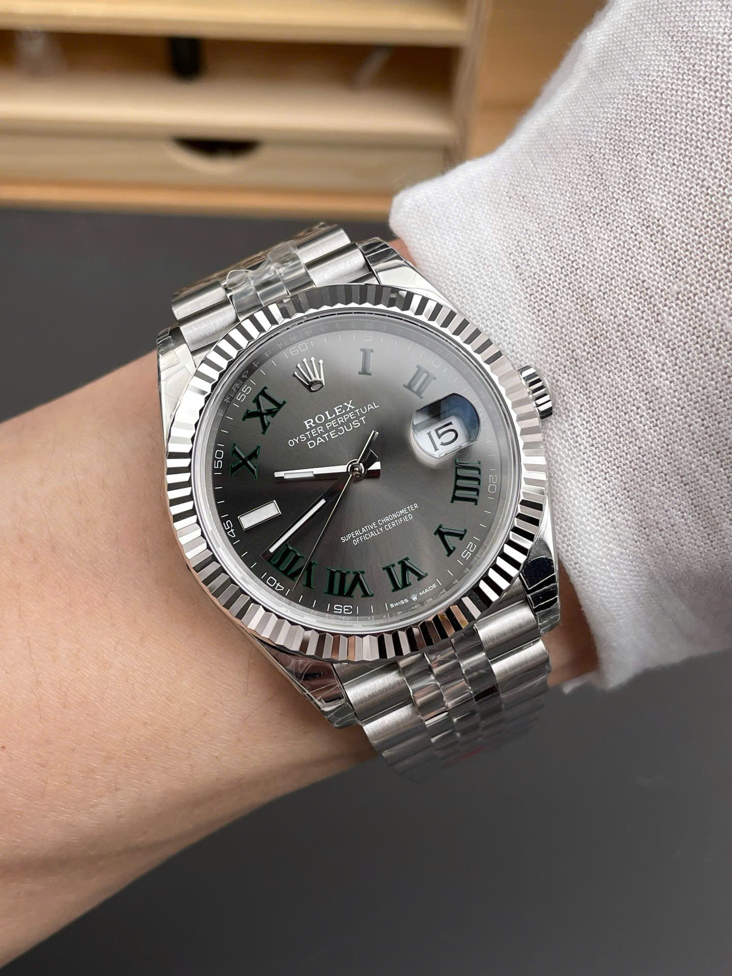 Rolex DateJust 126334 High End Watch Replicas Wimbledon Dial VS Factory Men s 41mm