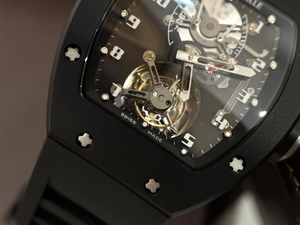 Richard Mille Replica 11 Watch RM001 Tourbillon Black Ceramic Highest Quality 42mm