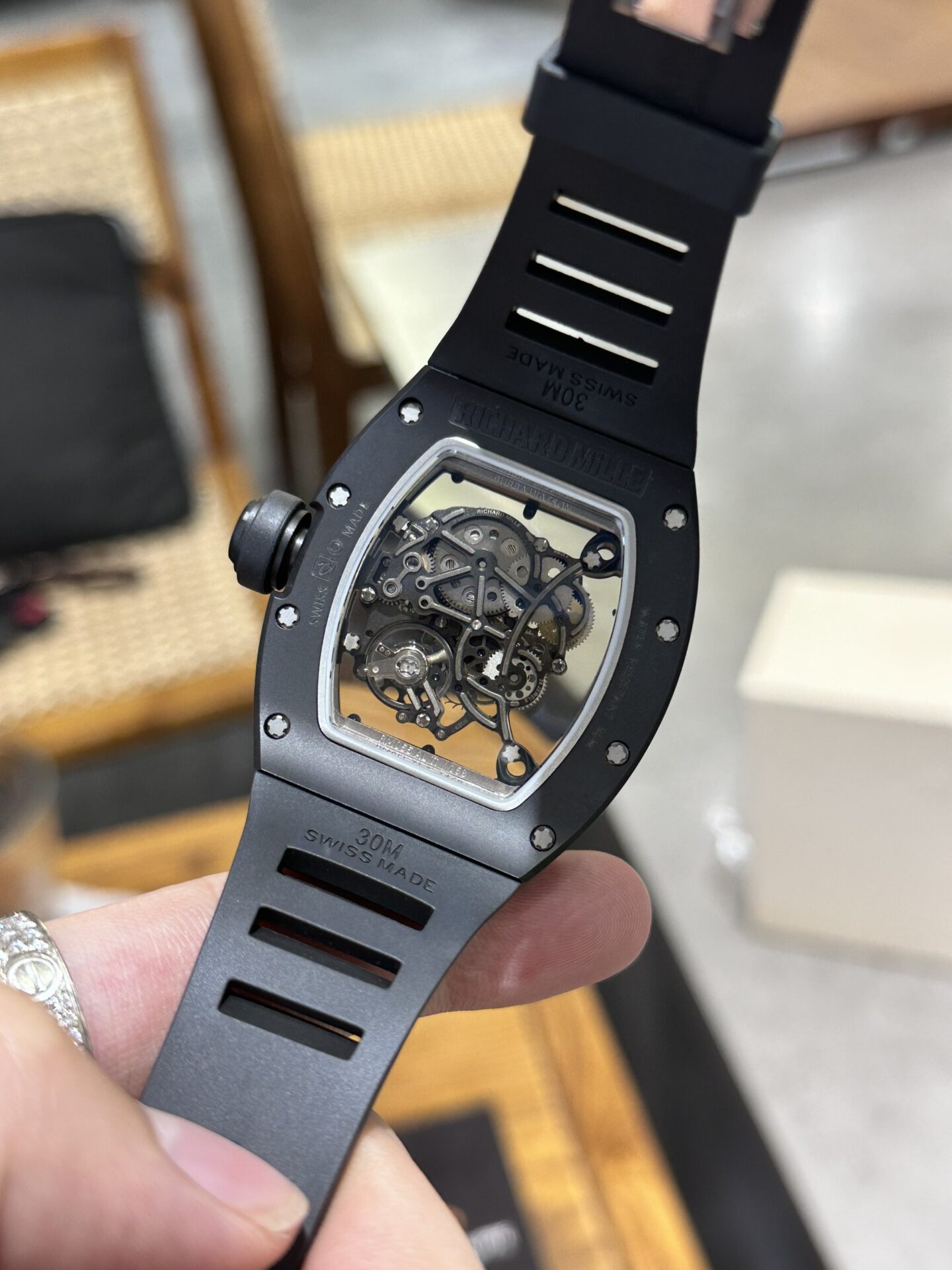 Richard Mille RM055 Black Ceramic Replica 1:1 Watch 45mm