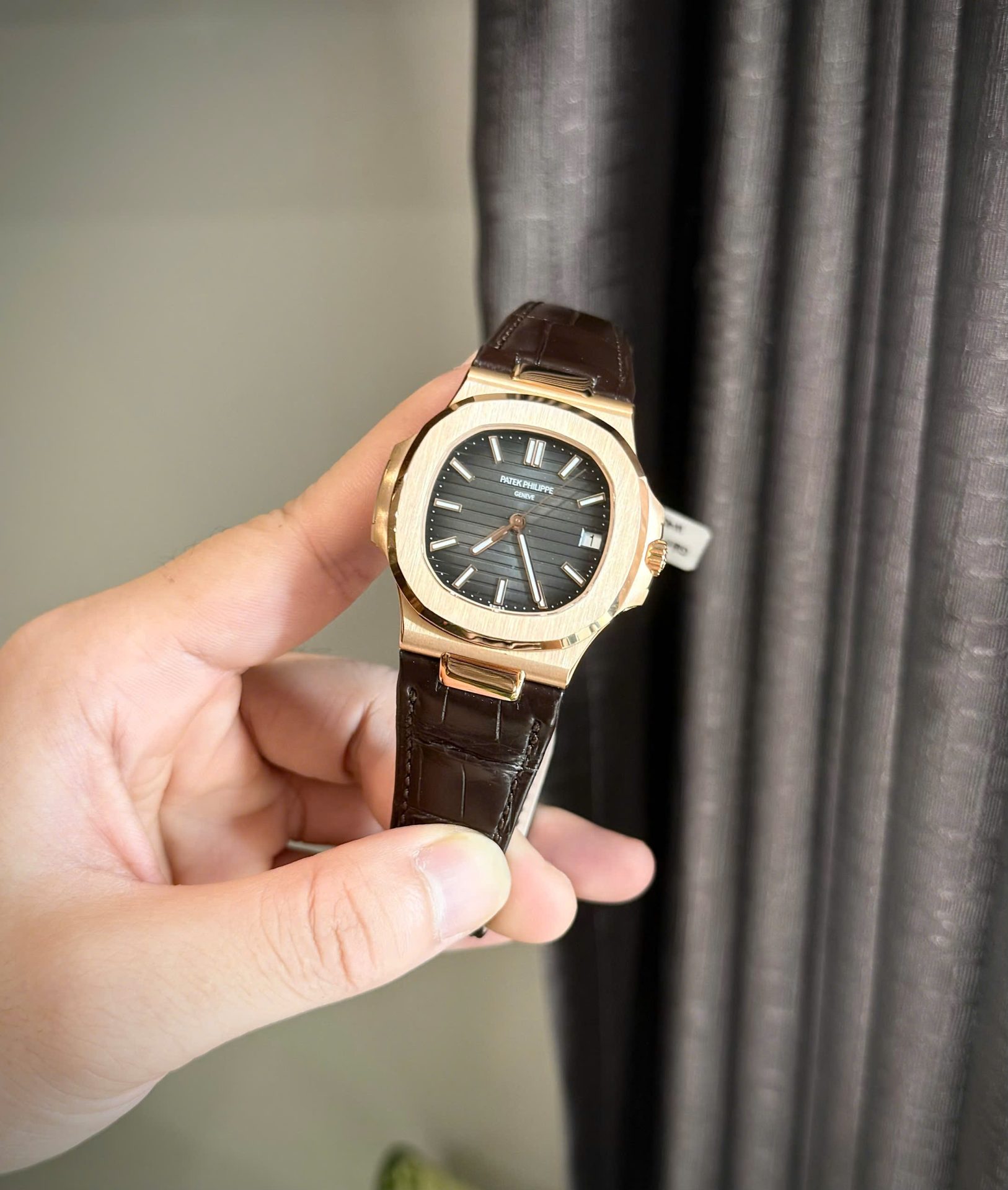 Patek Philippe Nautilus 5711 Dial Gray Copies Watch Gold Wrapped 3K Factory 40mm