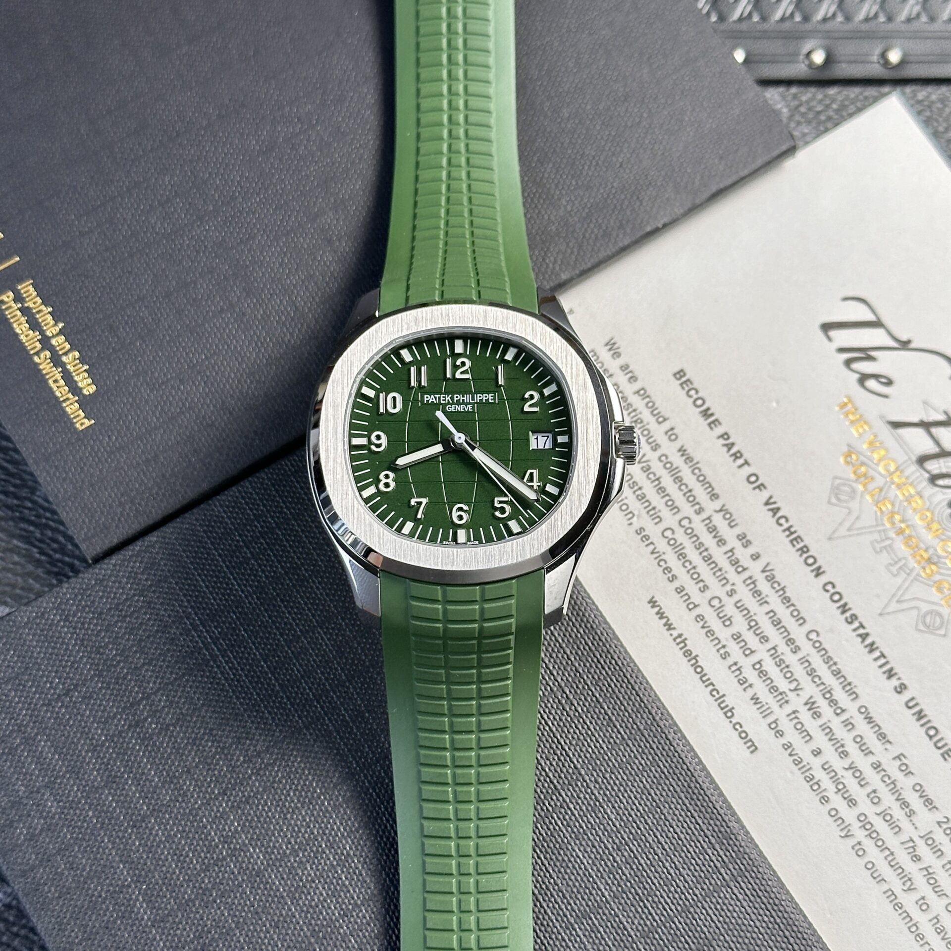 Patek Philippe Aquanaut 5168G Replica Watch Green Factory 3K 42.2mm