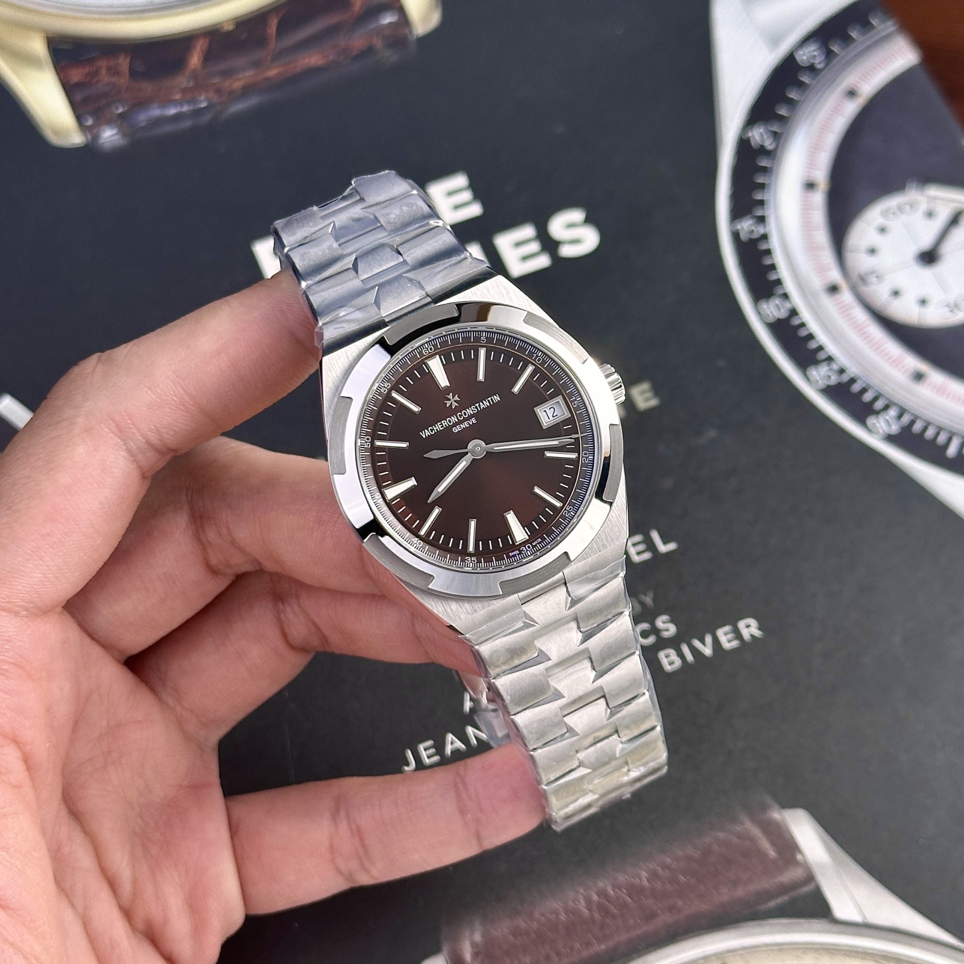 Vacheron Constantin Replica 11 Watch Overseas 4500V Brown Dial Factory PPF 41mm