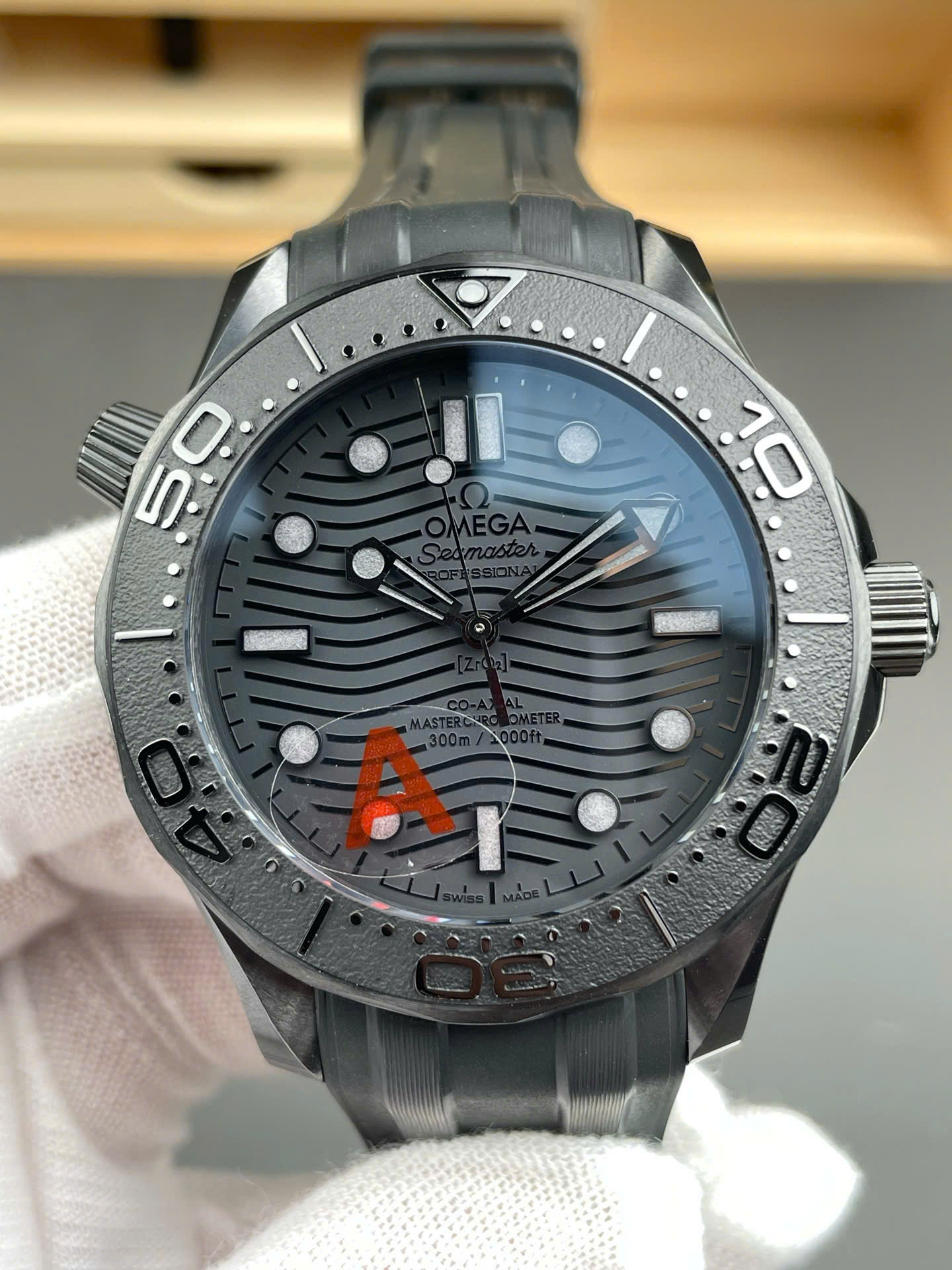 Omega Seamaster Diver 300M Black Black Ceramic Luxury Fake Watches VS Factory Men s 42mm