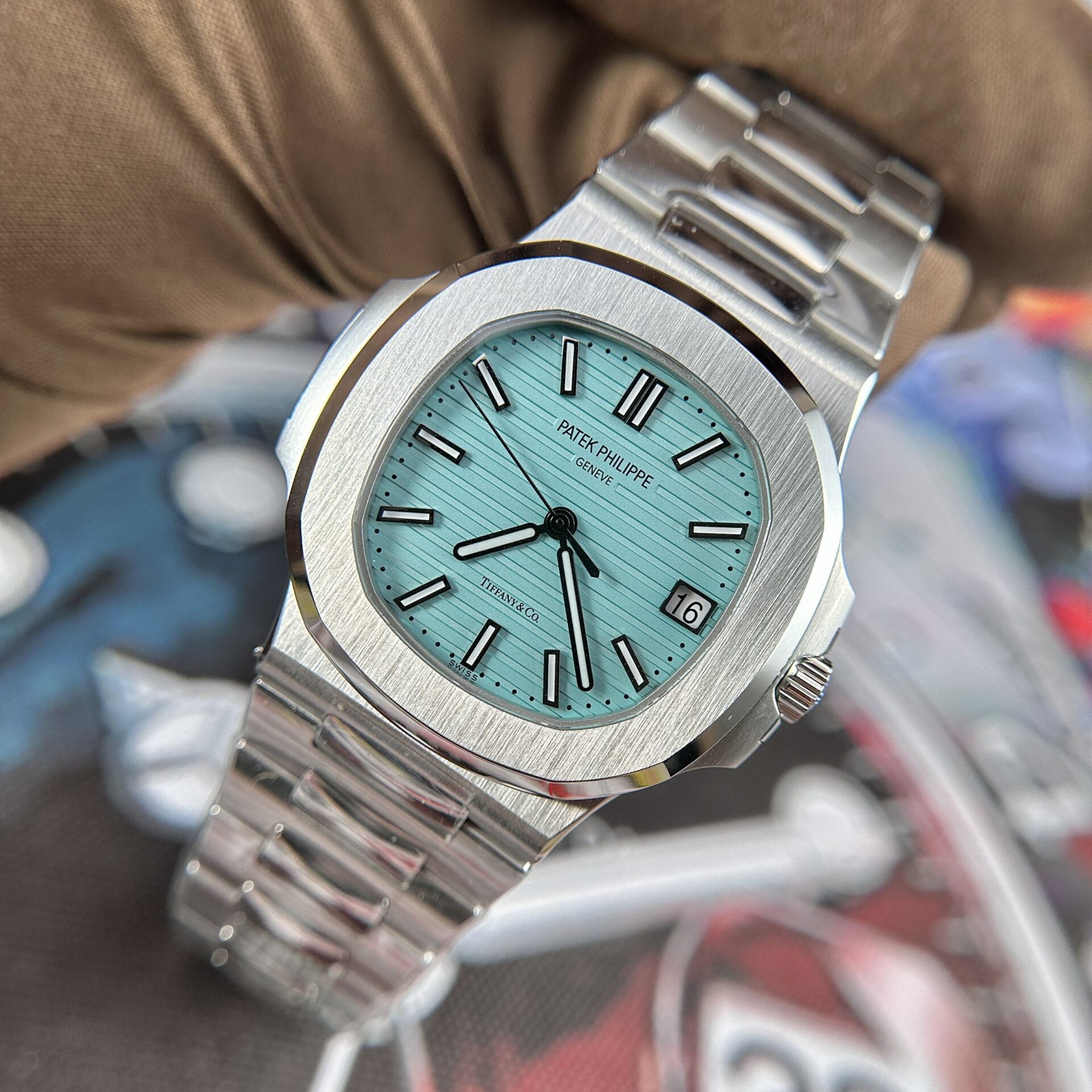 Patek Philippe Nautilus 5711 Tiffany   Co Factory 3K Replica 1:1 Watch 40mm