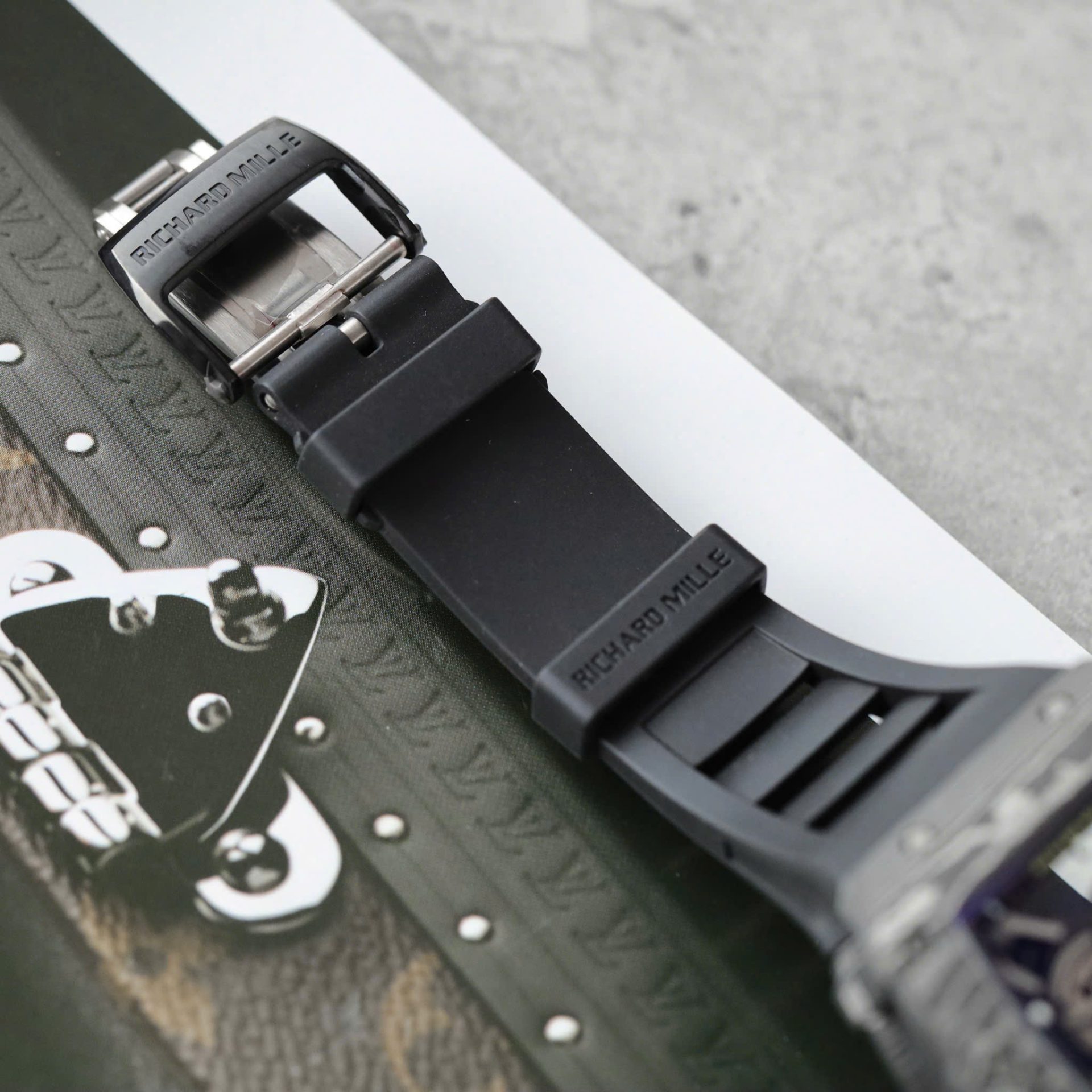 Richard Mille Rm35-02 Black Copies Watches Carbon Super Light ZF Factoy 44mm