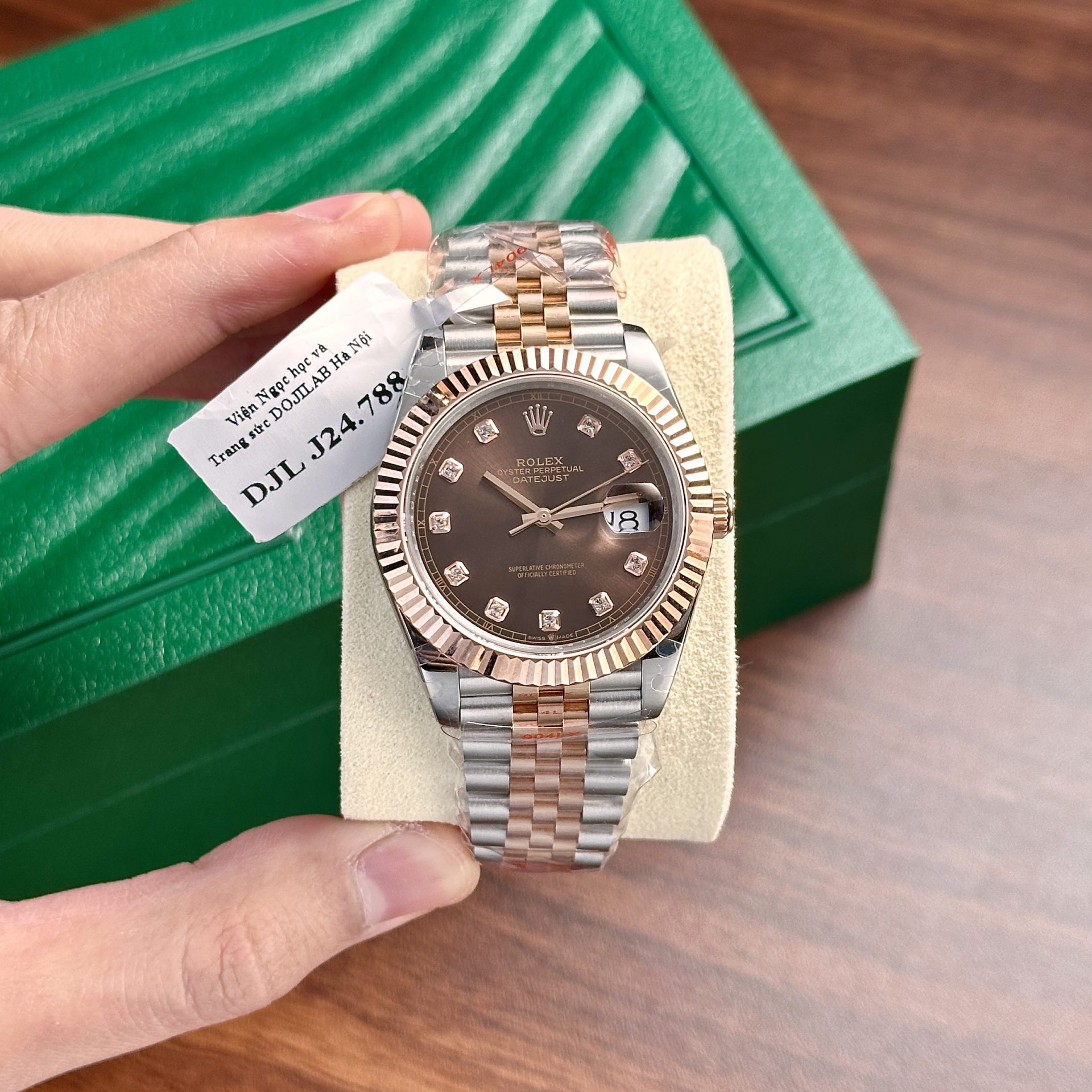 Rolex Replica 11 Watch DateJust Men s Gold Wrapped Chocolate Dial GM V5 Factory 41mm