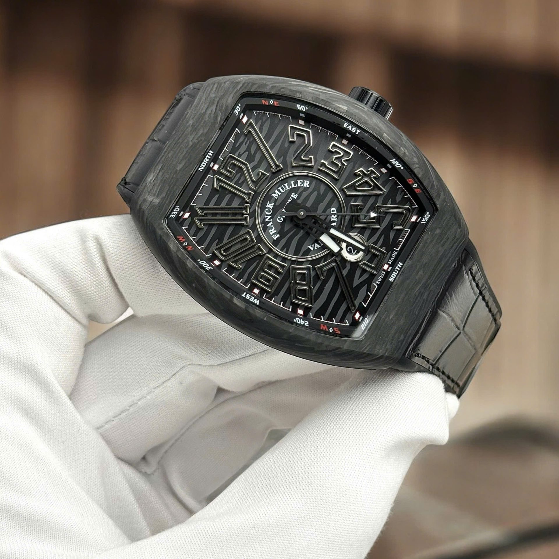 Franck Muller Knock Off Watches Vanguard V45 Black Carbon Automatic Movement ABF Factory 45mm