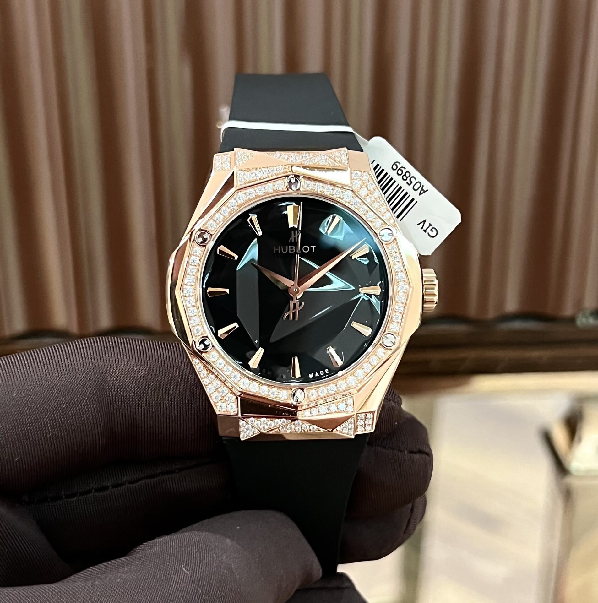 Hublot Replica 1:1 Watch Orlinski King Gold Demi With Moissanite Diamond 40mm