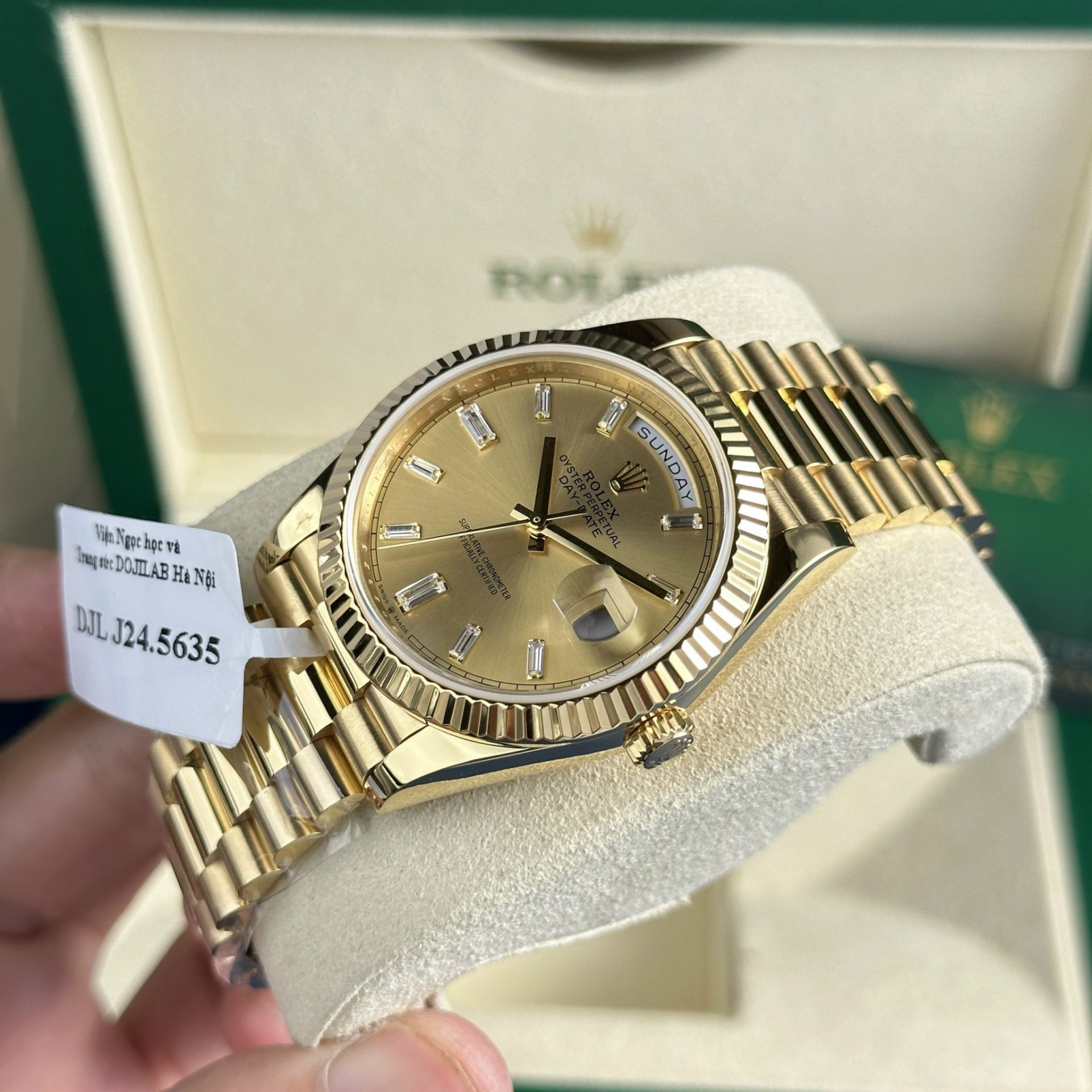 Rolex Replica 1:1 Watch Day-Date 228238 Gold Wrapped 18K Yellow Gold 178 grams GM Factory 40mm