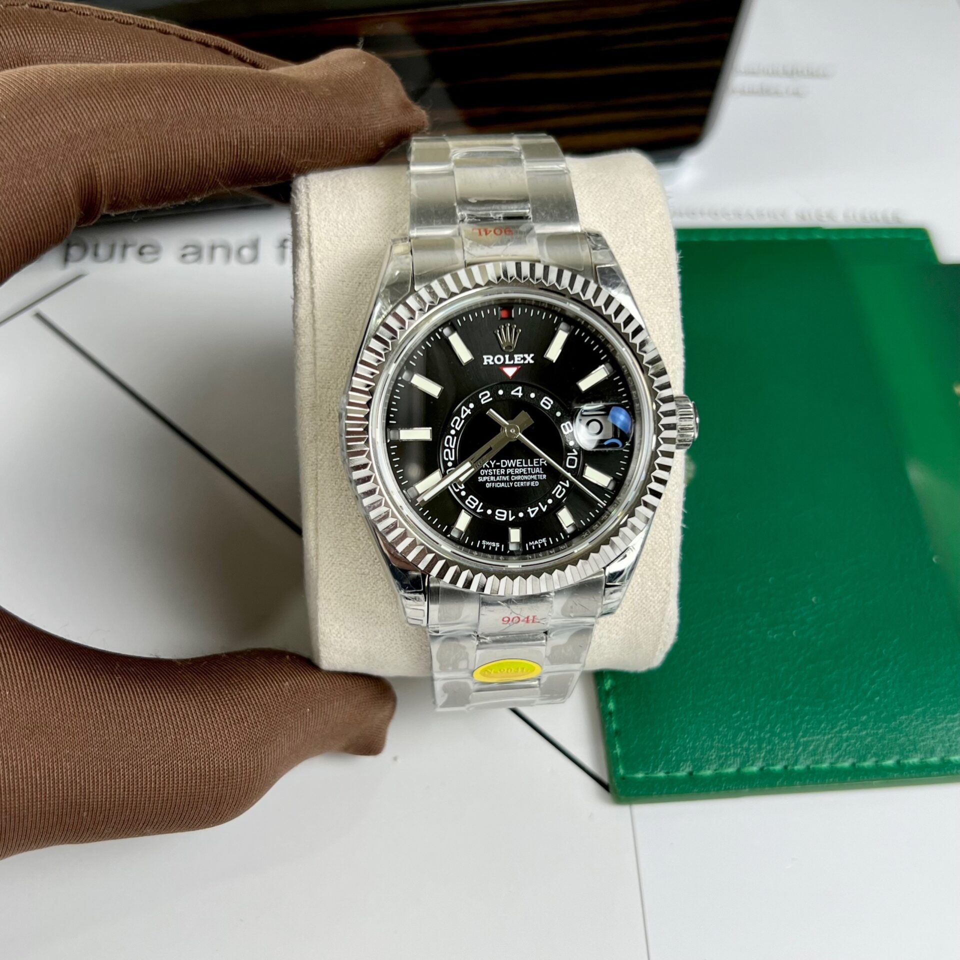 Rolex Replica 1:1 Watch Sky-Dweller Black Dial N Factory 42mm
