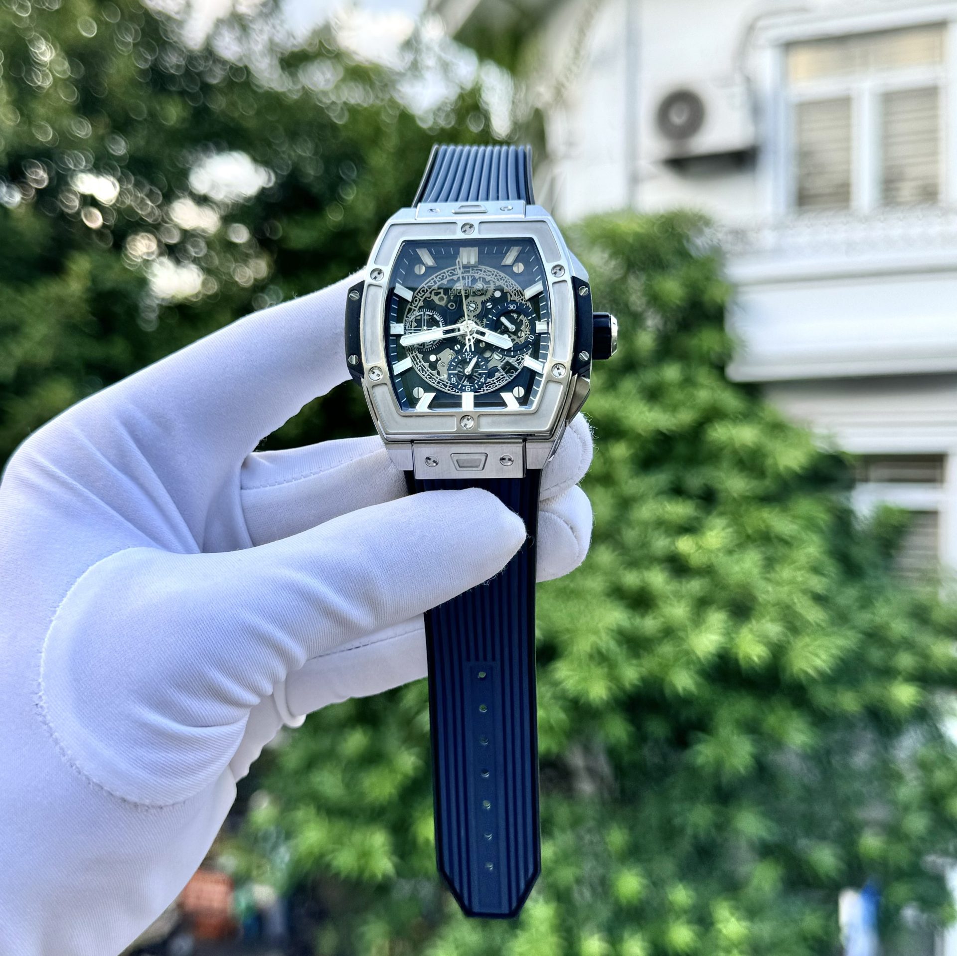 Hublot Replica 1:1 Watch Spirit Of Big Bang Blue Titanium Chronograph 42mm