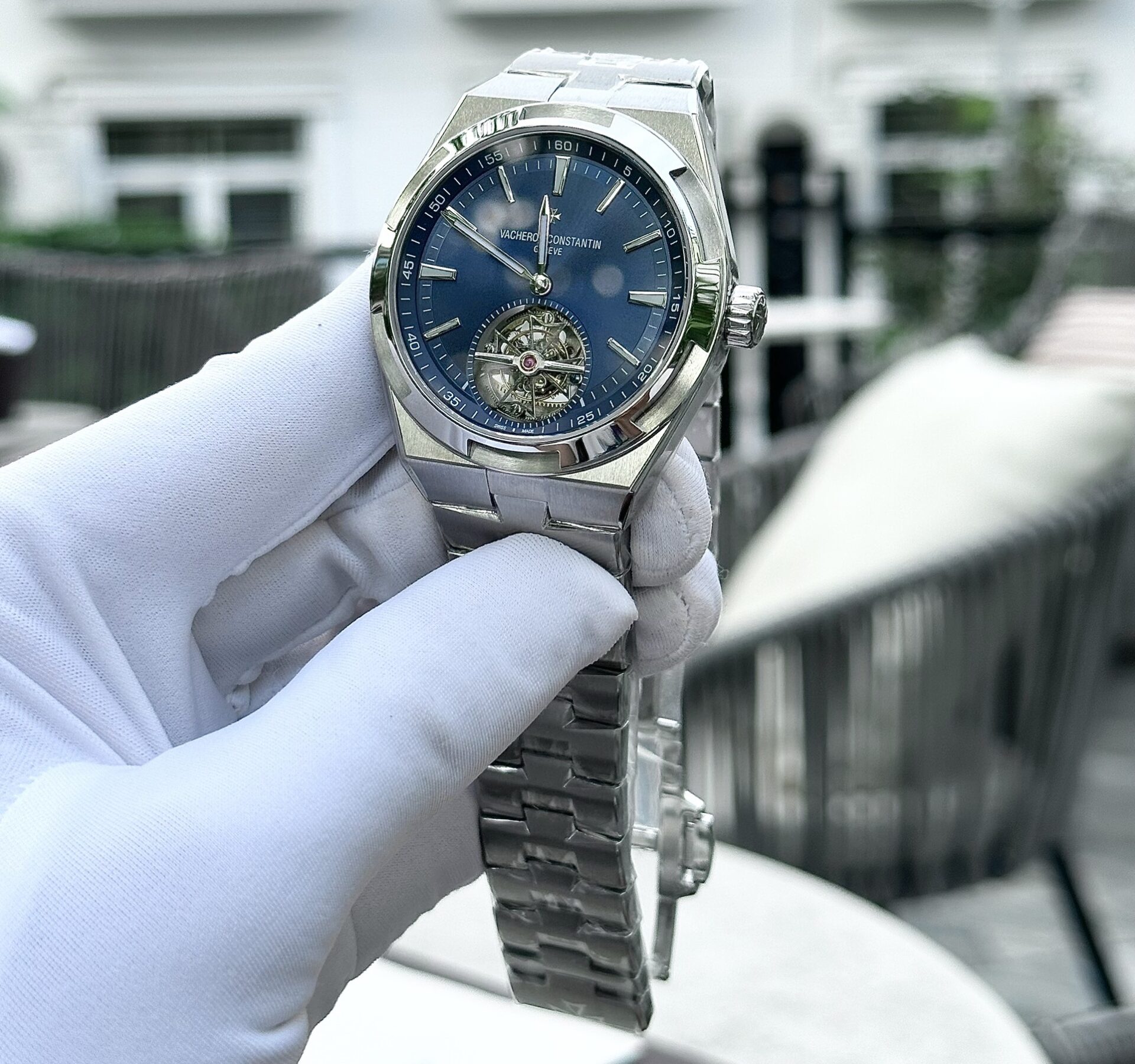 Vacheron Constantin Overseas Replica 1:1 Watch Tourbillon 6000v BBR 42.5mm
